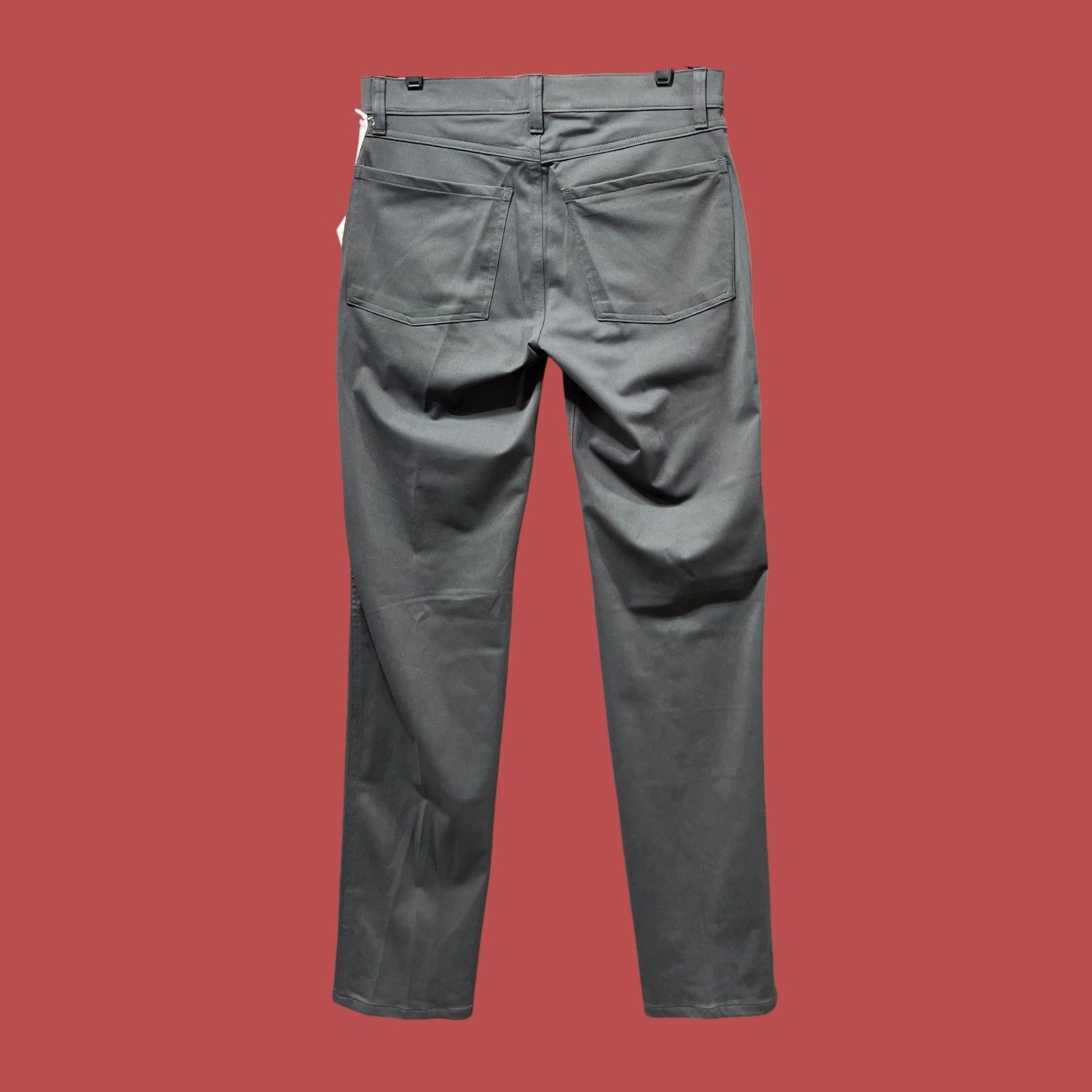 Other Stylus - 5 Pockets Mens Slim Fit Flat front Pant - Gray - 3 Size US 30 / EU 46 - 4 Thumbnail