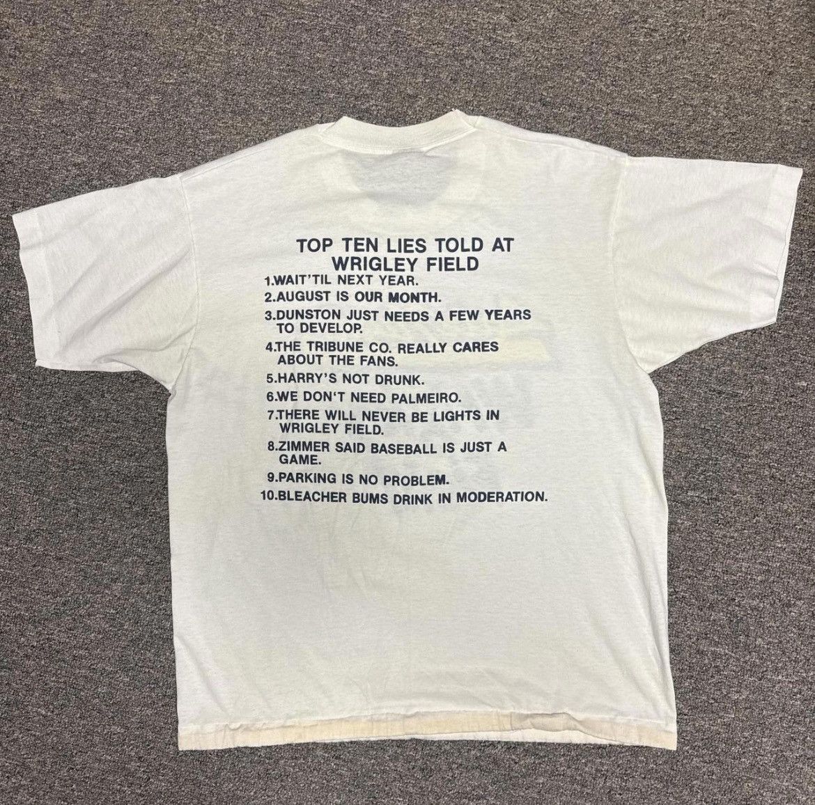 Vintage 1990’s Late Nights at Wrigley Field Promo Tee Size US XL / EU 56 / 4 - 5 Thumbnail