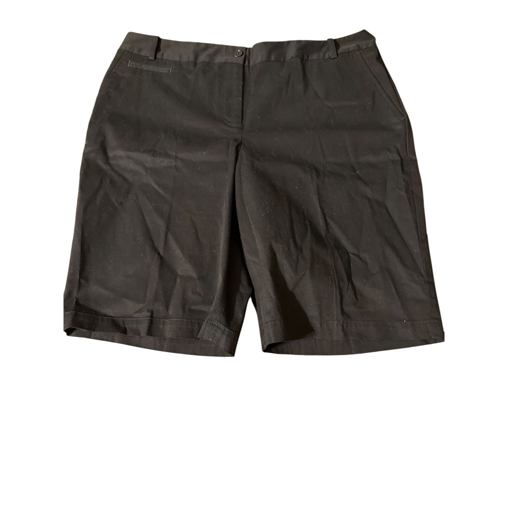 Talbots Talbots Black Bermuda Shorts Flat Front Minimalist Business Size 36" / US 14 / IT 50 - 1 Thumbnail