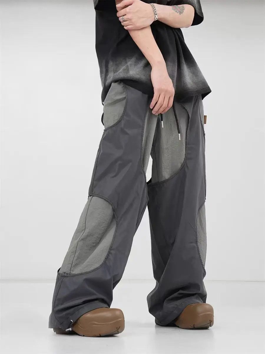 Japanese Brand × Jean Skeleton Vintage Spliced Reflective Casual Pants Size US 31 - 1 Thumbnail