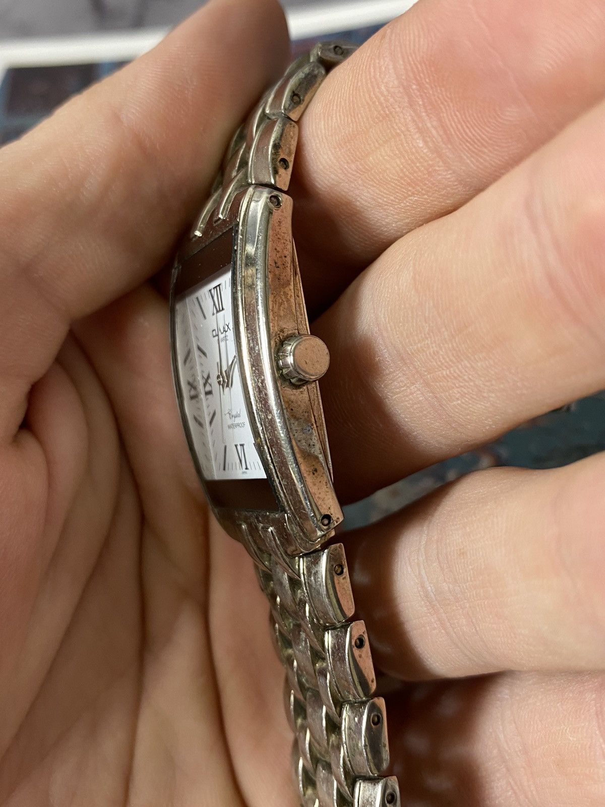 Japanese Brand OMAX Quartz Vintage Rectangular Watch Size ONE SIZE - 12 Thumbnail