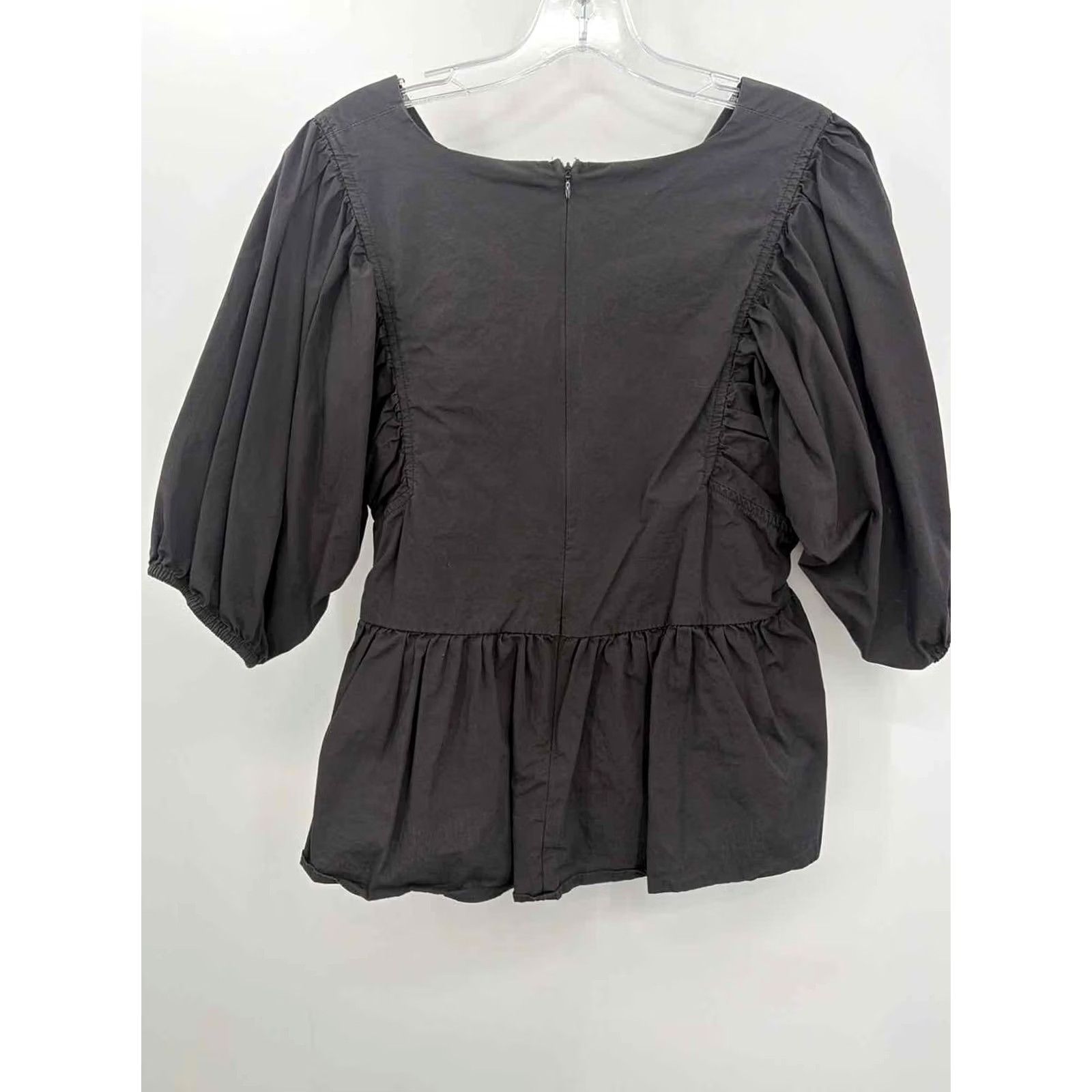 Vintage Pre-Owned Mittoshop Black Size Large Long Sleeve Blouse Size L / US 10 / IT 46 - 3 Thumbnail