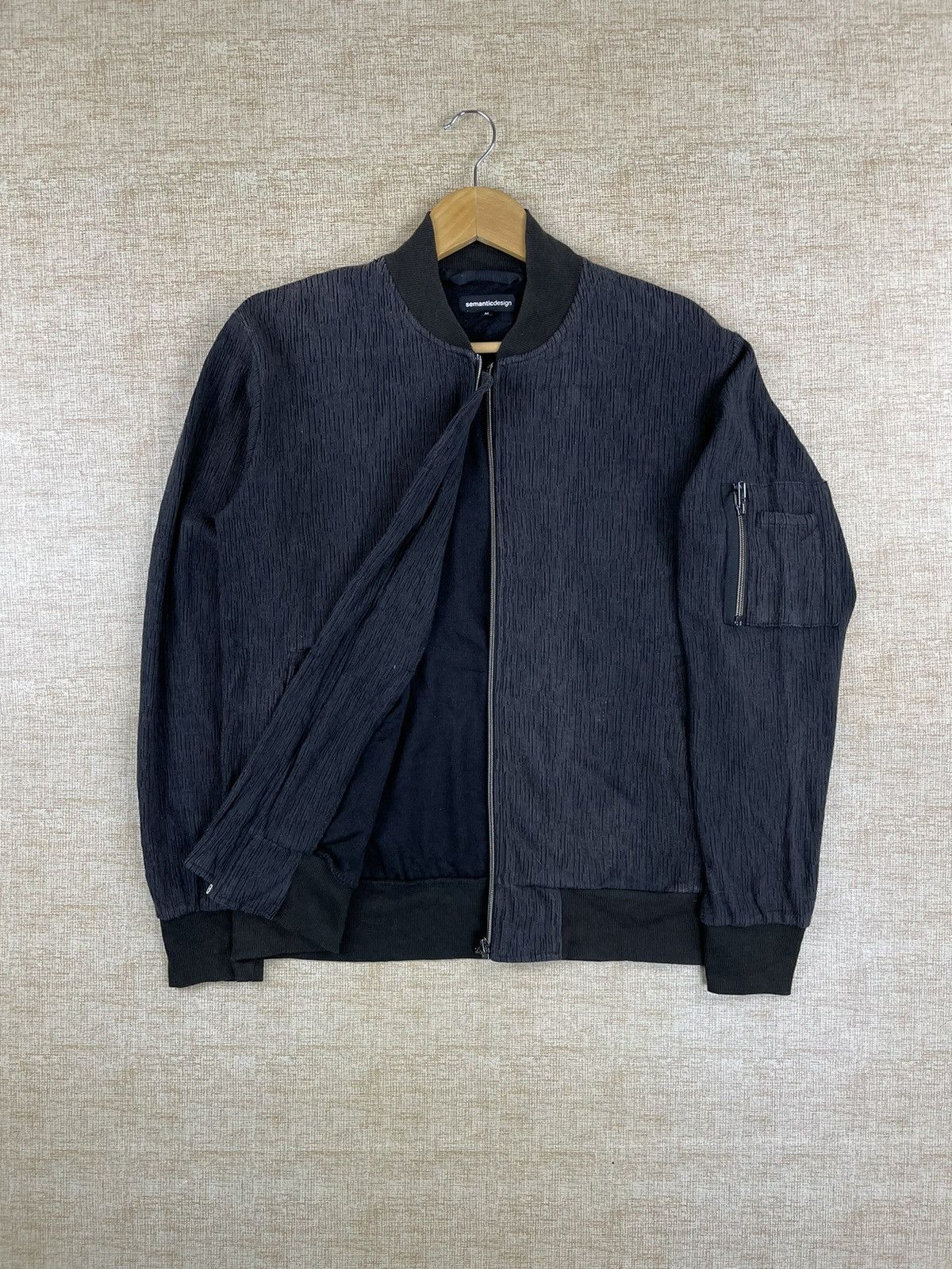 Japanese Brand × Vintage × semanticdesign Vintage Semantic Design Japanese Brand Bomber Style Jacket Size US M / EU 48-50 / 2 - 9 Thumbnail
