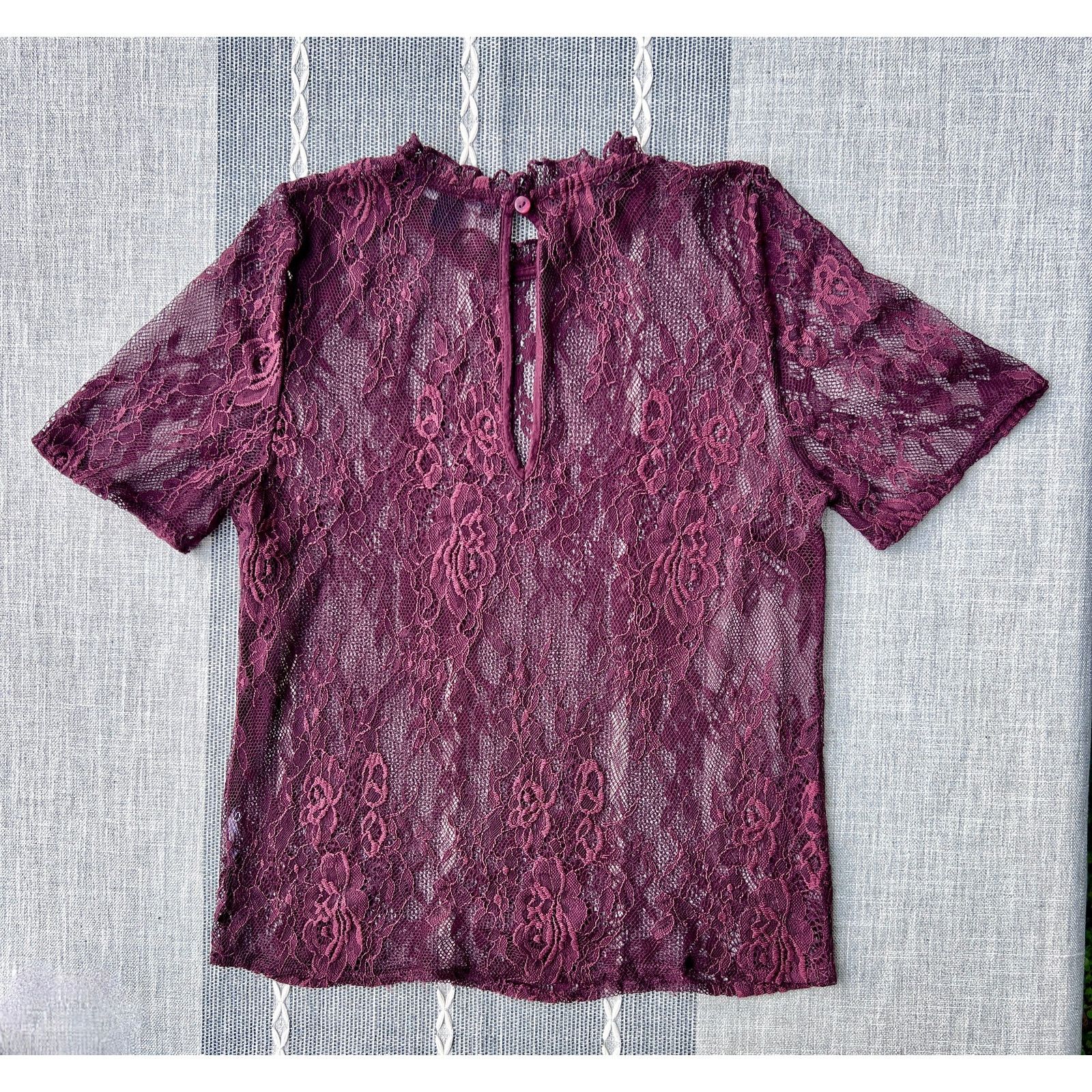 American Eagle Outfitters XS Y2K AE American Eagle Vintage Lace Top Keyhole Back Size XS / US 0-2 / IT 36-38 - 4 Thumbnail