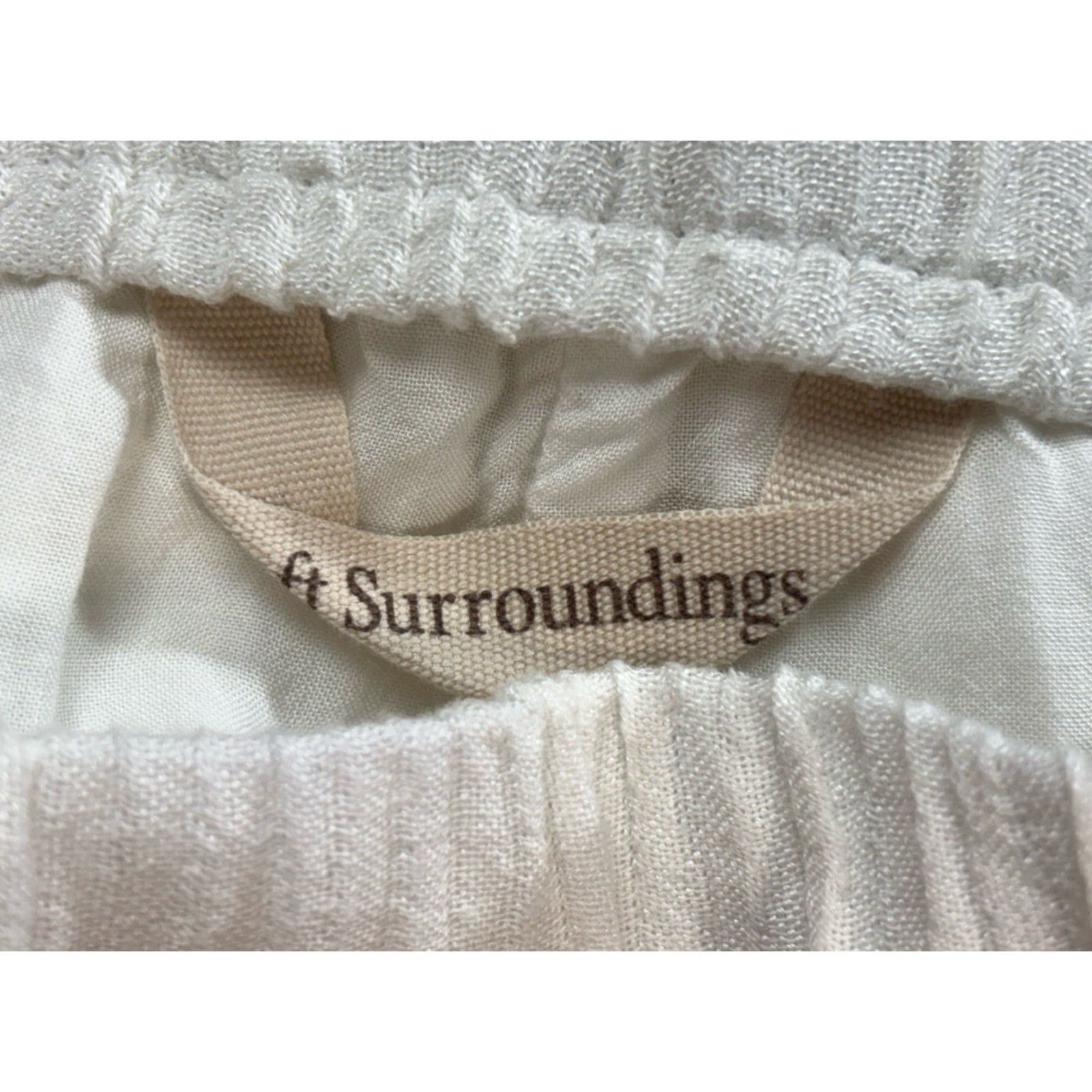 Soft Surroundings VINTAGE Soft Surroundings Oceo Gauze Pants XS Ivory Beach Coastal Pull On Women Pants Size 26" / US 2 / IT 38 - 6 Thumbnail