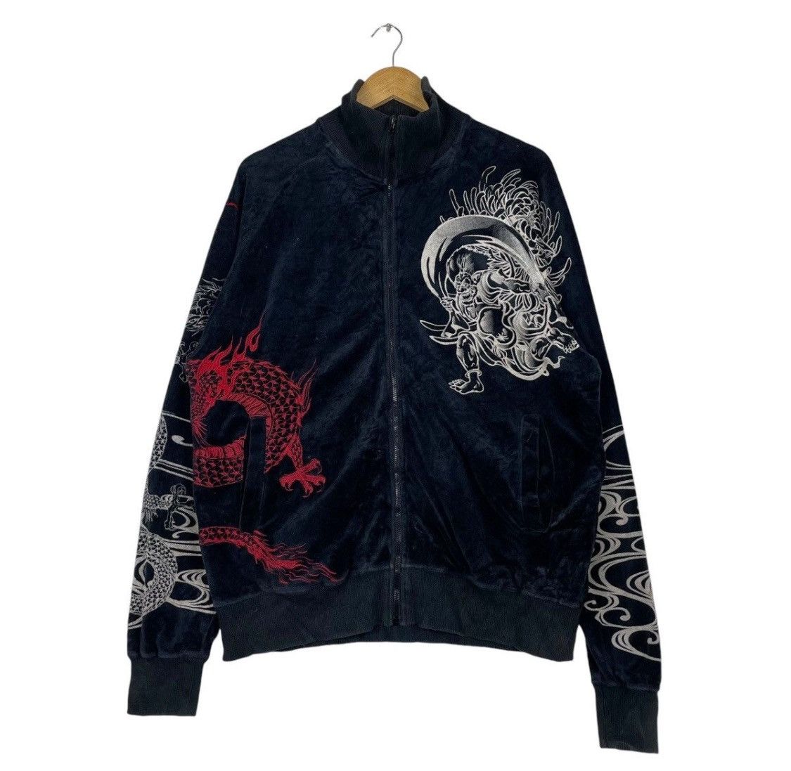Japanese Brand 💥KARAKURI TAMASHI JAPAN SUKAJAN OVERPRINTED Size US L / EU 52-54 / 3 - 1 Thumbnail