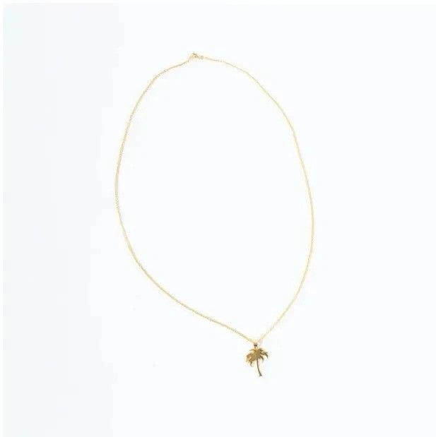 Stussy CC000021 Size: OS / Palm Tree Necklace Pendant Chain in Gold Size ONE SIZE - 1 Thumbnail
