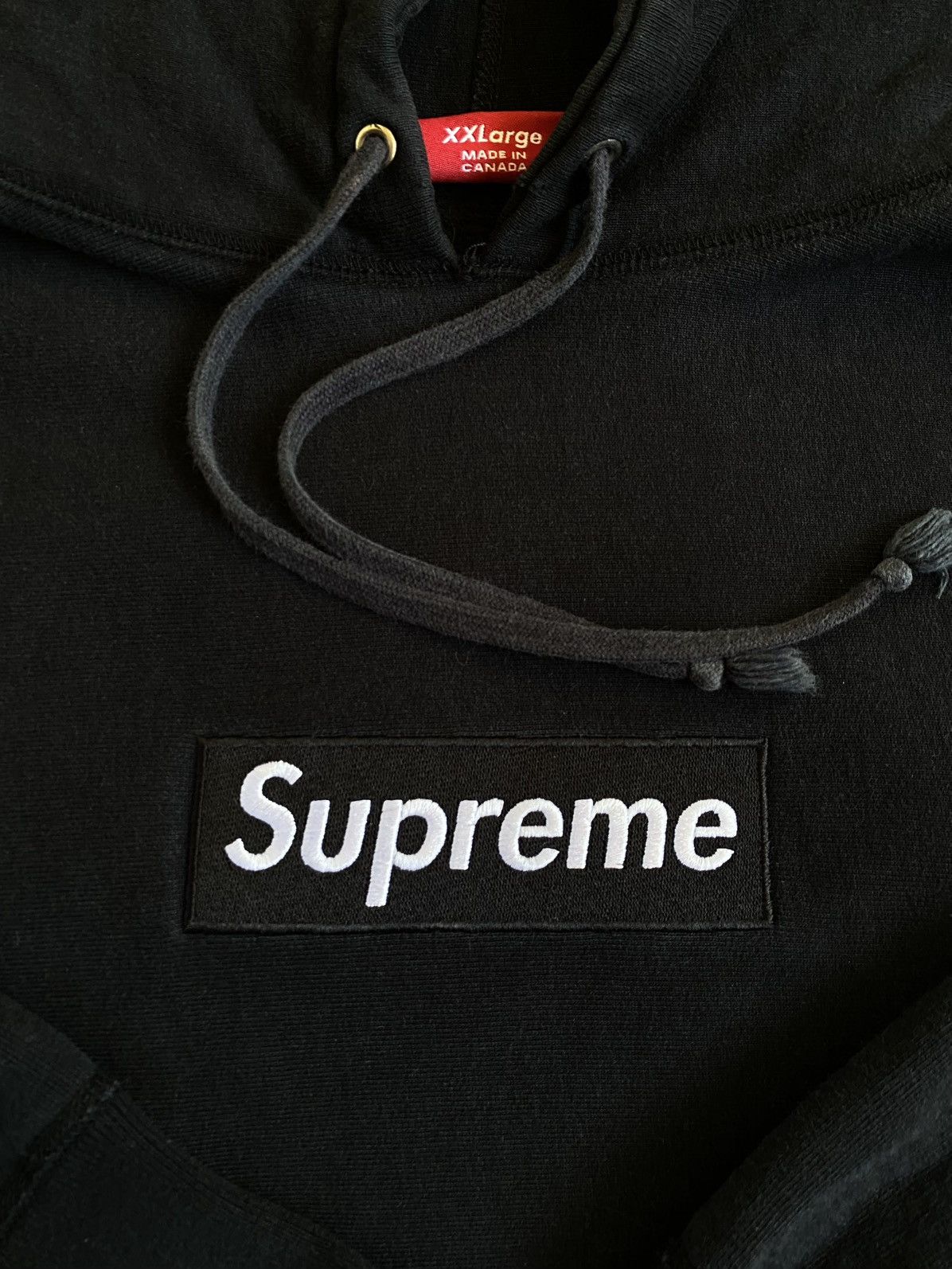 Supreme Black Box Logo Hoodie 2005