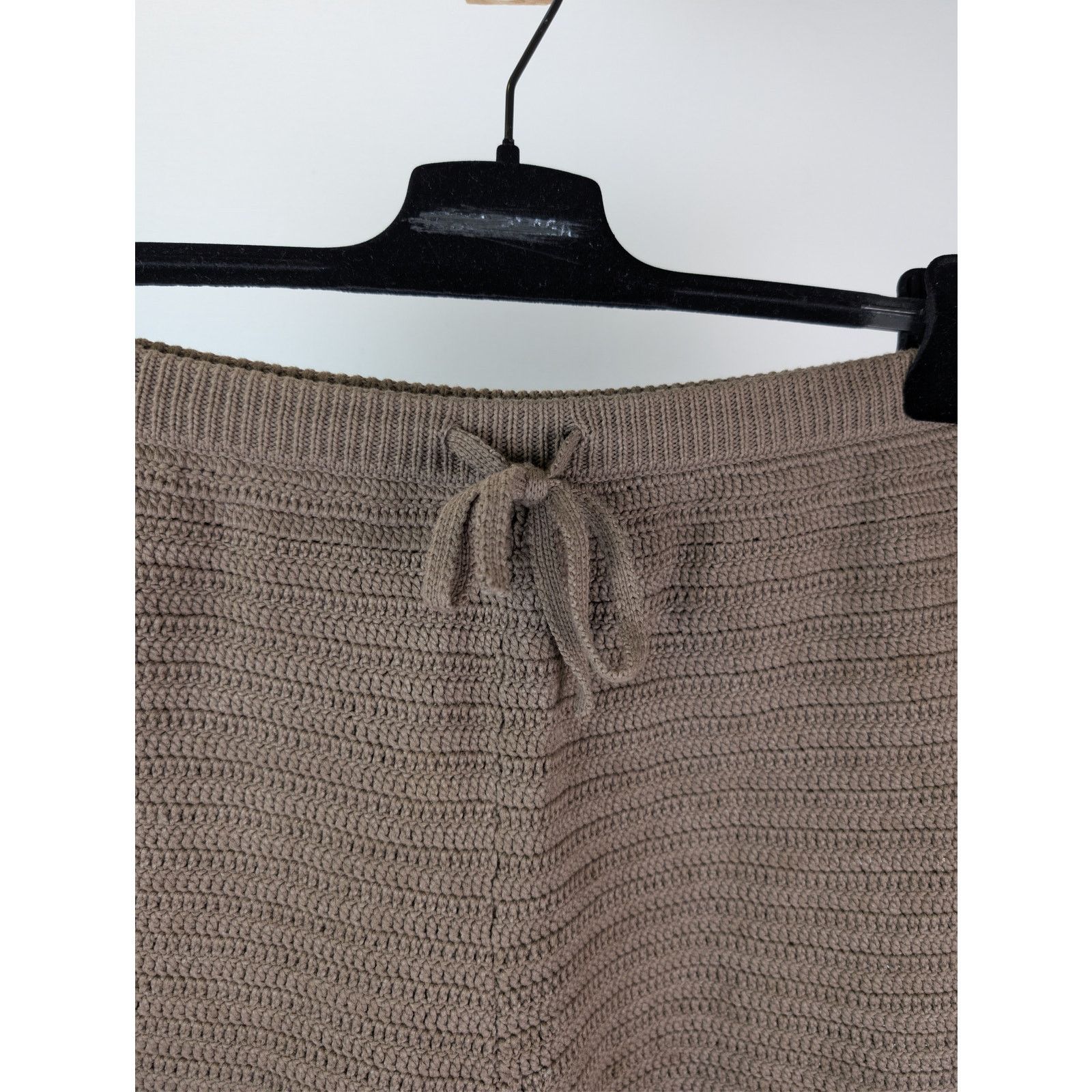 Nanushka o1rshd1 CC20 Caden Crochet-Knit Shorts in Brown Size US 32 / EU 48 - 6 Thumbnail