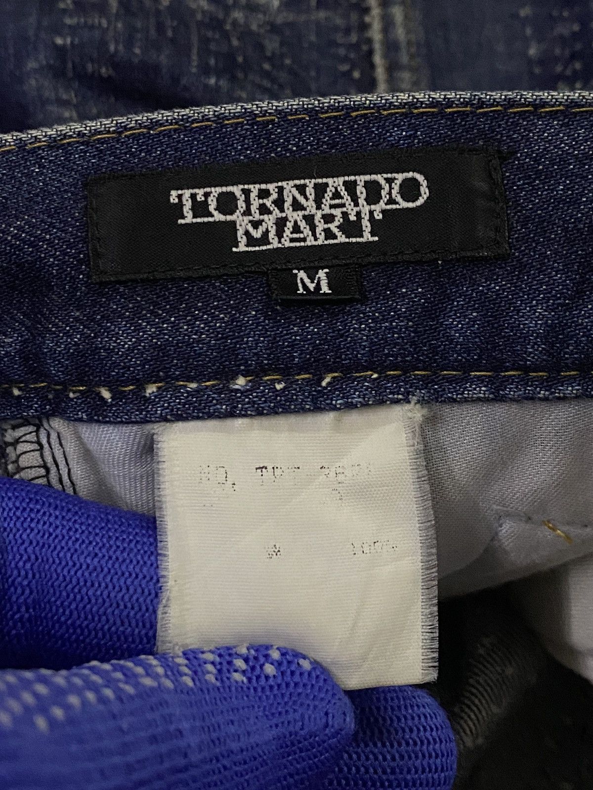Tornado Mart Tornado Mart Flare Textile Boro Line Style Denim Pants Size US 30 / EU 46 - 11 Thumbnail
