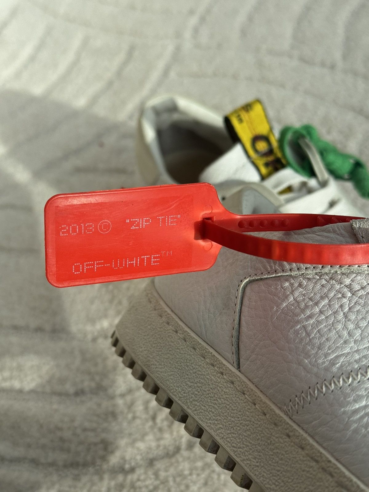 Off-White Off-White Belt Low “White Yellow” – Virgil Abloh Era (FW18) Size US 7 / EU 40 - 6 Thumbnail