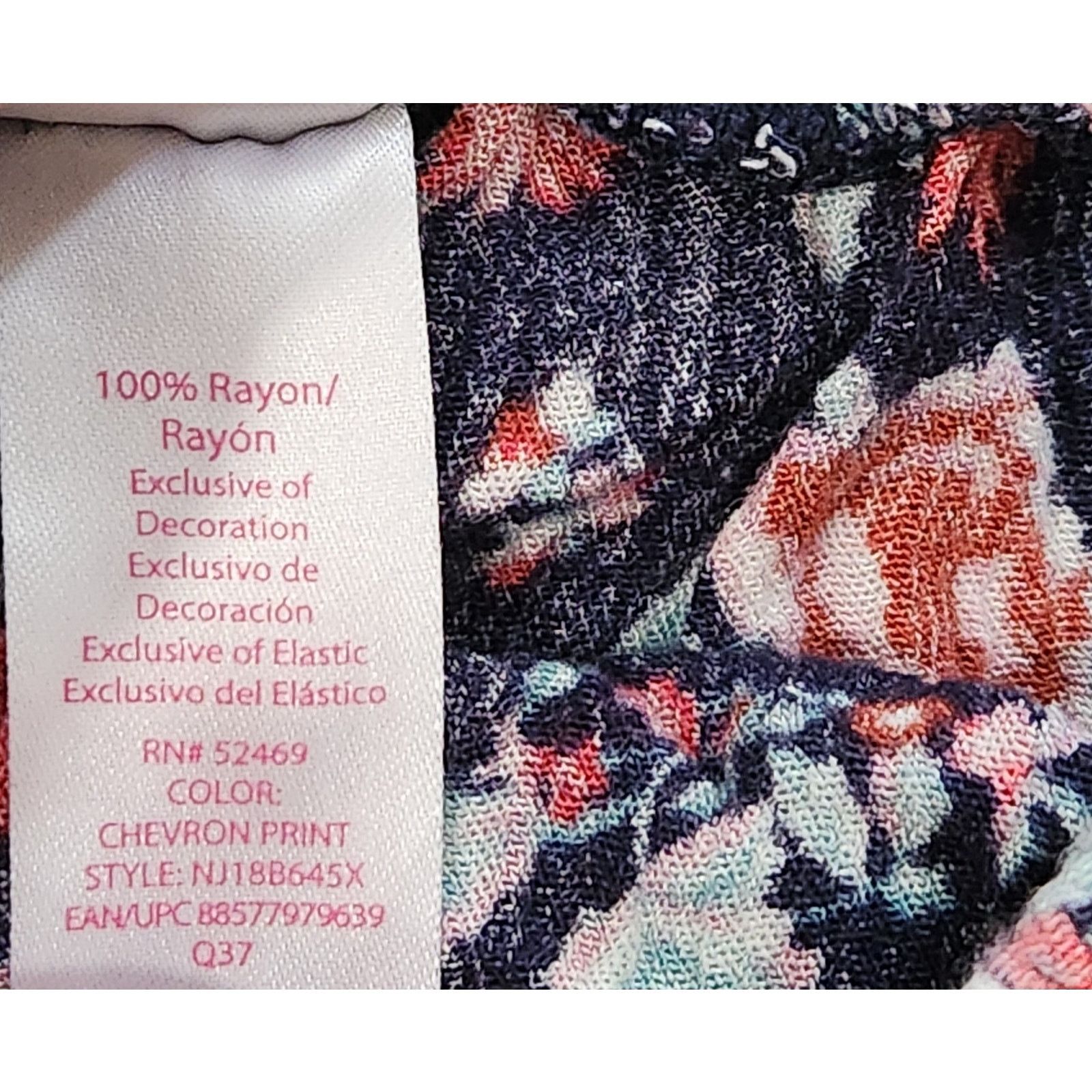 Other No Boundaries Blue Pink Floral Elastic Waist 11 Juniors Size 26" / US 2 / IT 38 - 6 Thumbnail