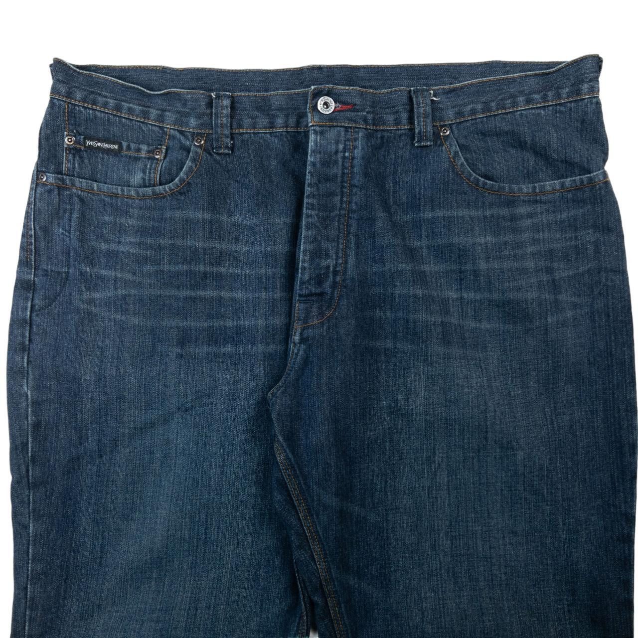 Yves Saint Laurent Vintage YSL Embroidered Denim Jeans Size W41 Size US 41 - 4 Thumbnail
