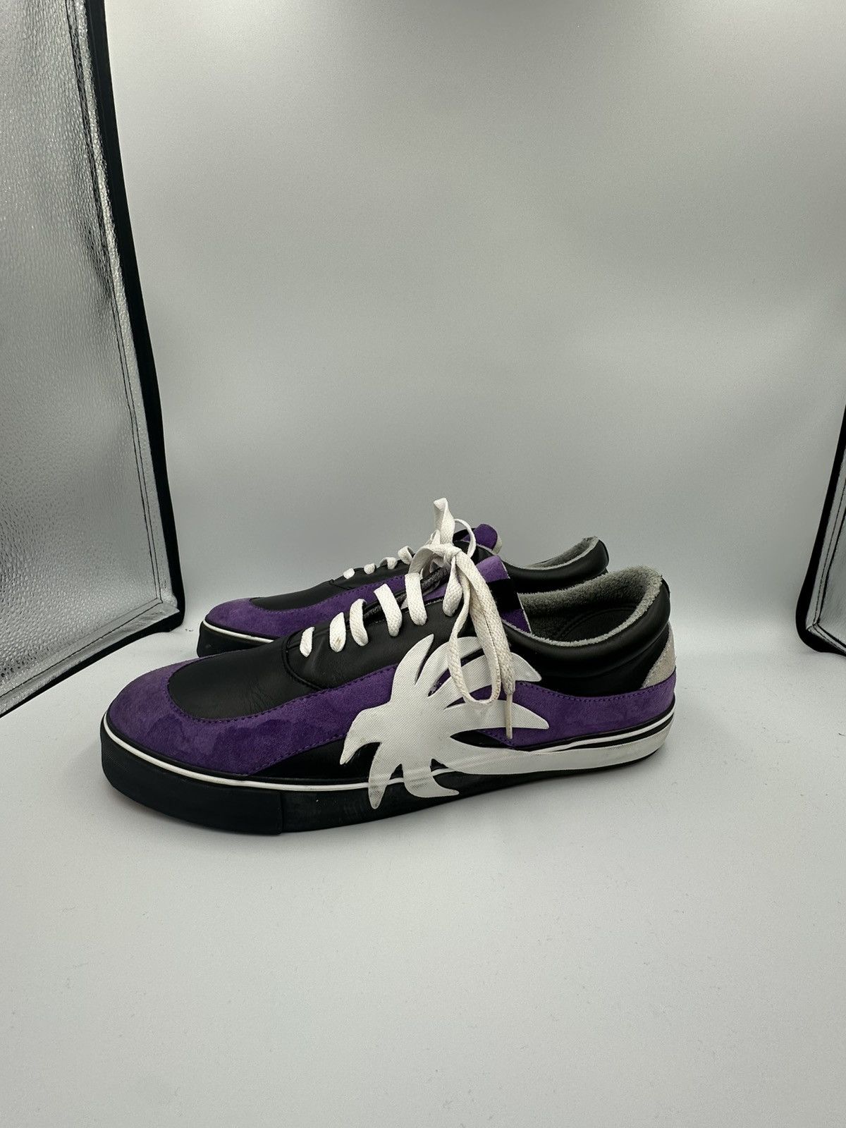 Palm Angels Palm Angles, Vulc Palm Low Purple White Size US 13 / EU 46 - 9 Thumbnail