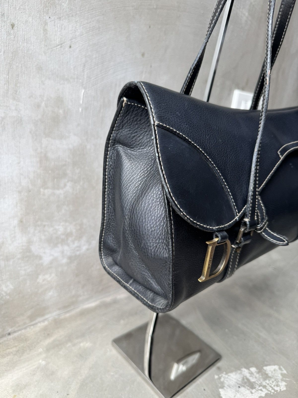 Dior Dior - Saddle Bag Calfskin Leather 2003 Size ONE SIZE - 5 Thumbnail