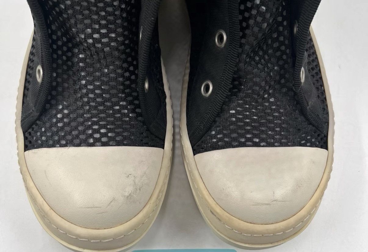 Rick Owens Rick Owens / RO Black Mesh Breathable High-Top Sneakers K12 Size US 5 / IT 35 - 9 Thumbnail