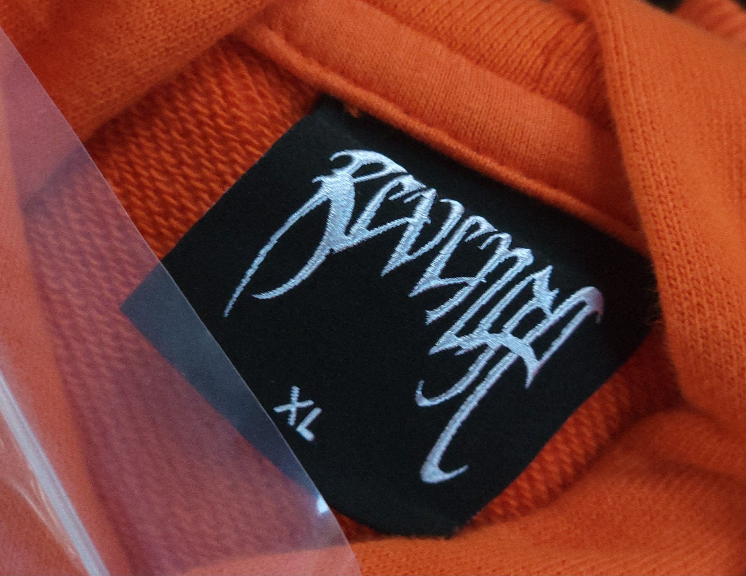 Revenge X HEARTBREAK OUTLINE HOODIE ORANGE/BLACK Size US XL / EU 56 / 4 - 8 Thumbnail