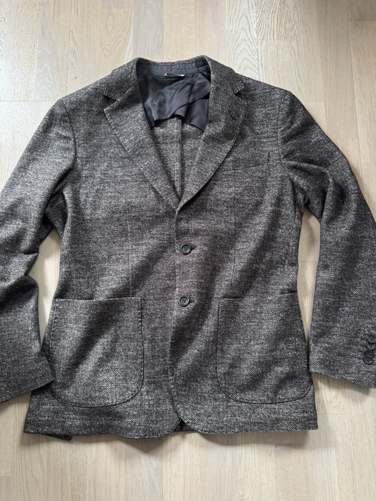 Canali CANALI blazer Sz 52 SEE REAL TAPE MEASUREMENTS IN PHOTOS!!!! Size 42R - 3 Thumbnail