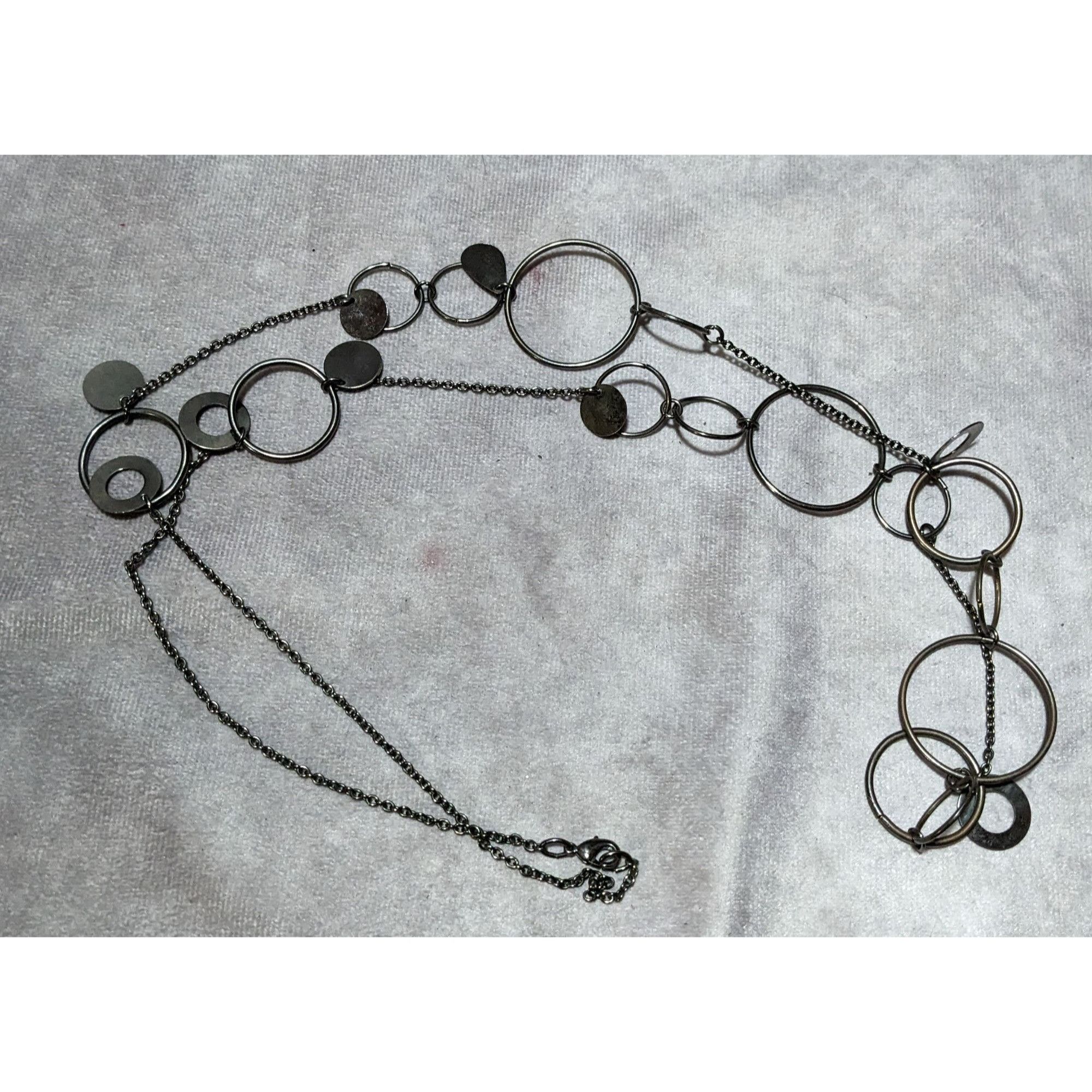 Other Gothic Y2K Hoop Link Charm Chain Necklace Size ONE SIZE - 10 Thumbnail