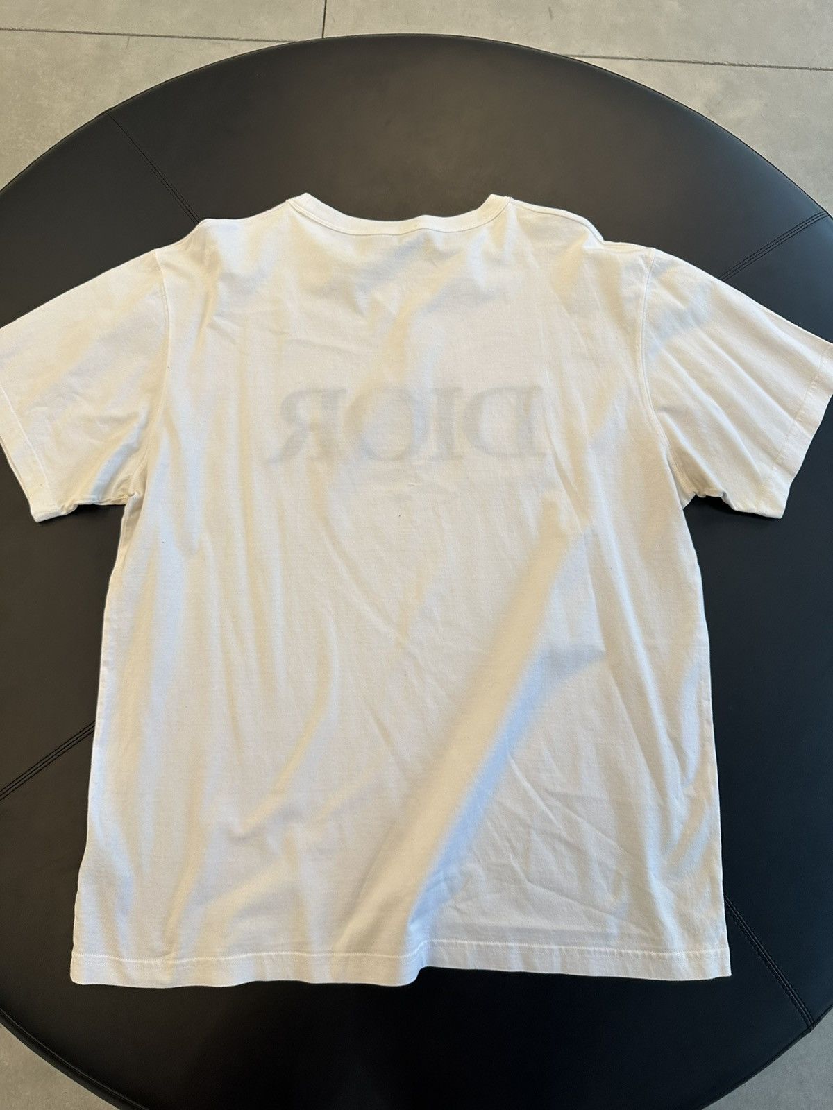 Dior Dior Logo Tee Navy on White Size US XL / EU 56 / 4 - 3 Thumbnail