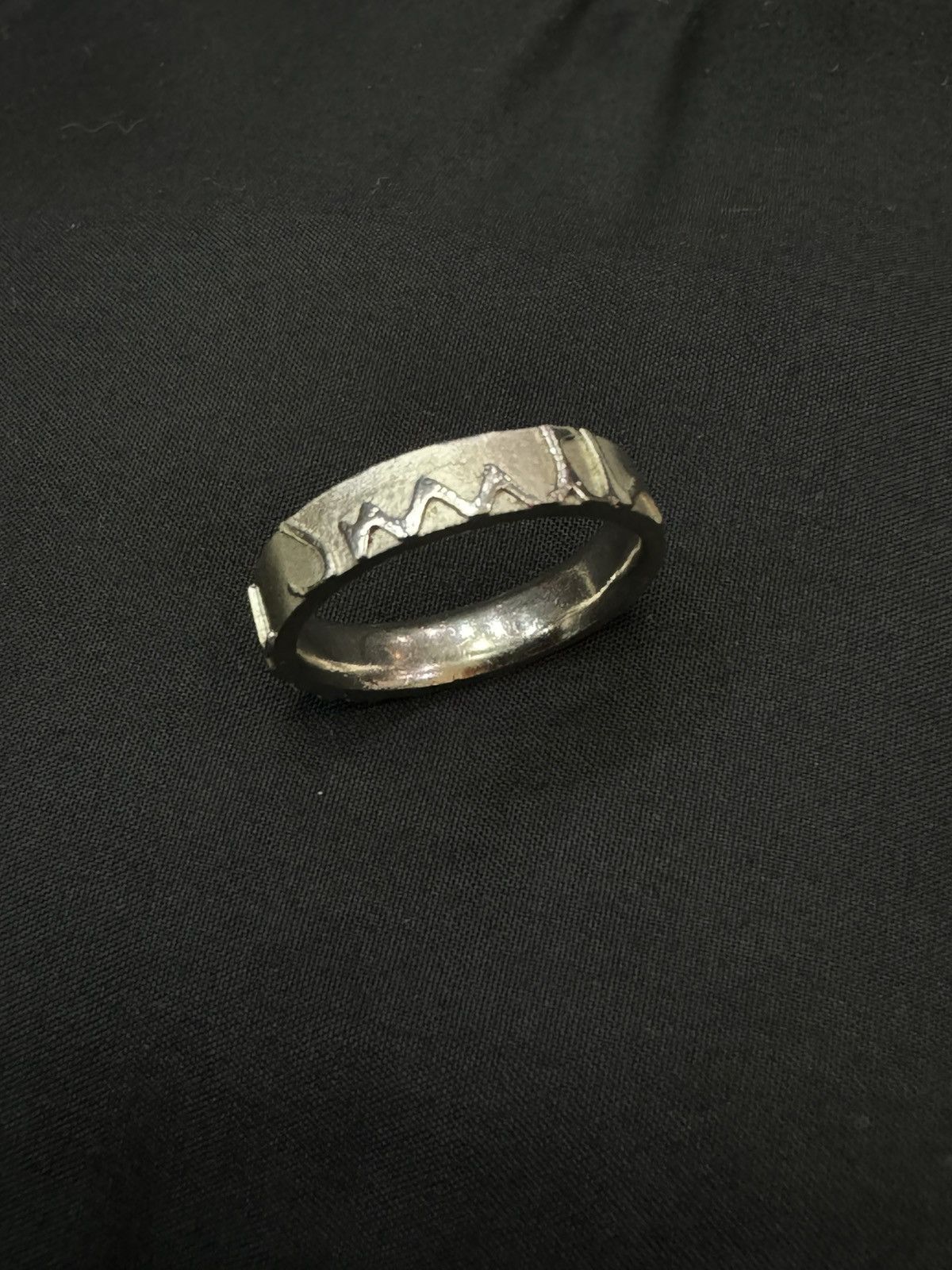 Paul Smith ENGRAVED PAUL SMITH SILVER RING SIZE 9.5 Size ONE SIZE - 2 Thumbnail