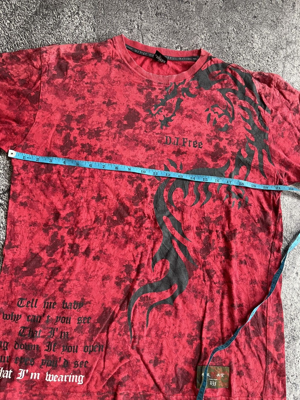 Japanese Brand Y2K DJ Free tribal ifsixwasnine style tshirt Size US L / EU 52-54 / 3 - 9 Thumbnail
