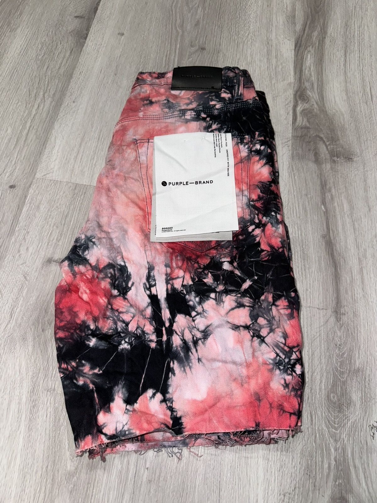Purple Brand Purple Red Bleach Denim Shorts Size US 32 / EU 48 - 6 Thumbnail