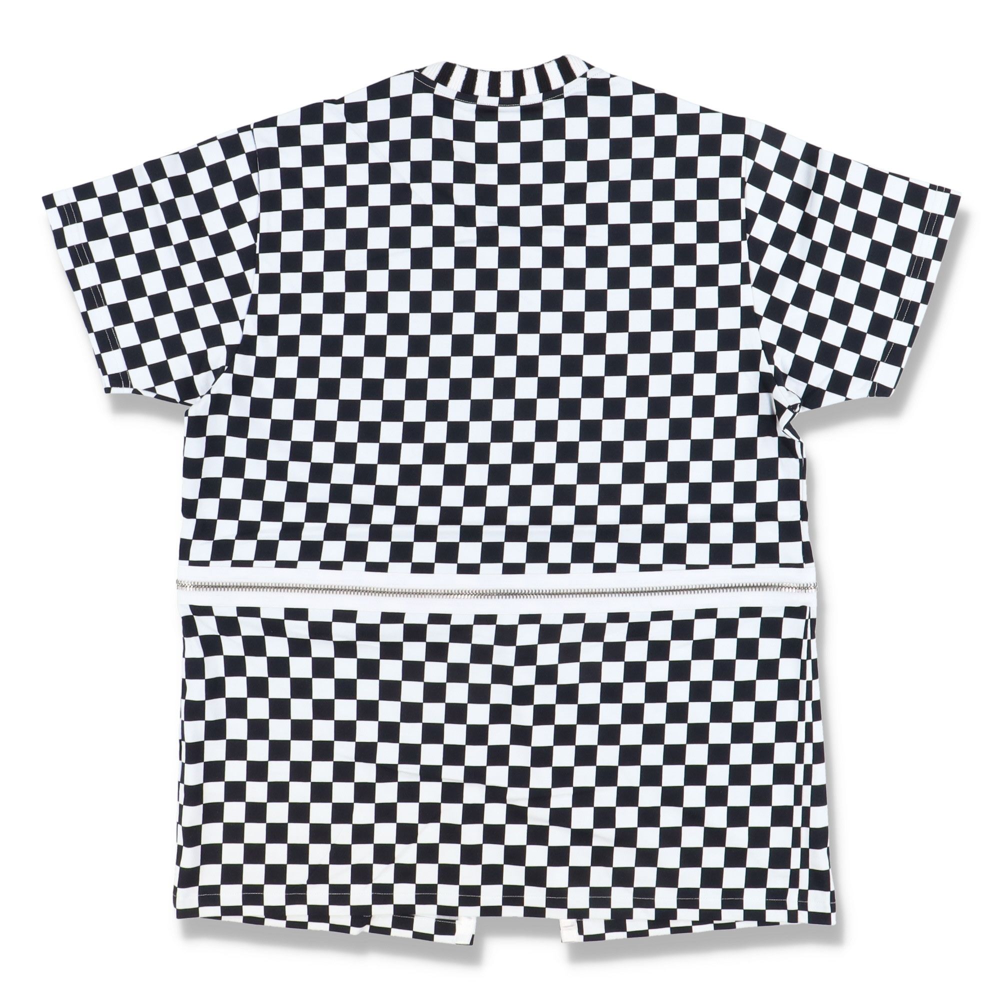 Givenchy Checkerboard Zip Detail Oversized T-Shirt Size US XS / EU 42 / 0 - 7 Thumbnail