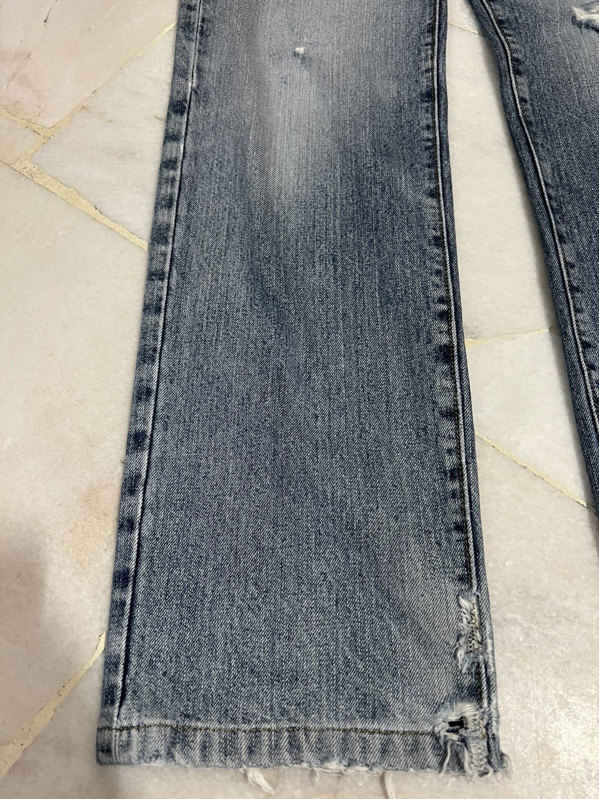 If Six Was Nine × Japanese Brand × Vintage 💥90’s💥Vintage Uniqlo Ripped Distress Jean Japan Size US 30 / EU 46 - 4 Thumbnail