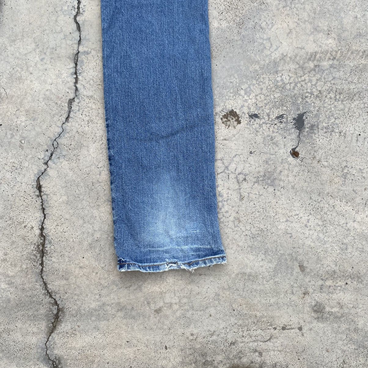 Japanese Brand Morgan Homme Y2K Archive Distressed Buttoned Denim Jeans Size 34" / US 12 / IT 48 - 15 Thumbnail