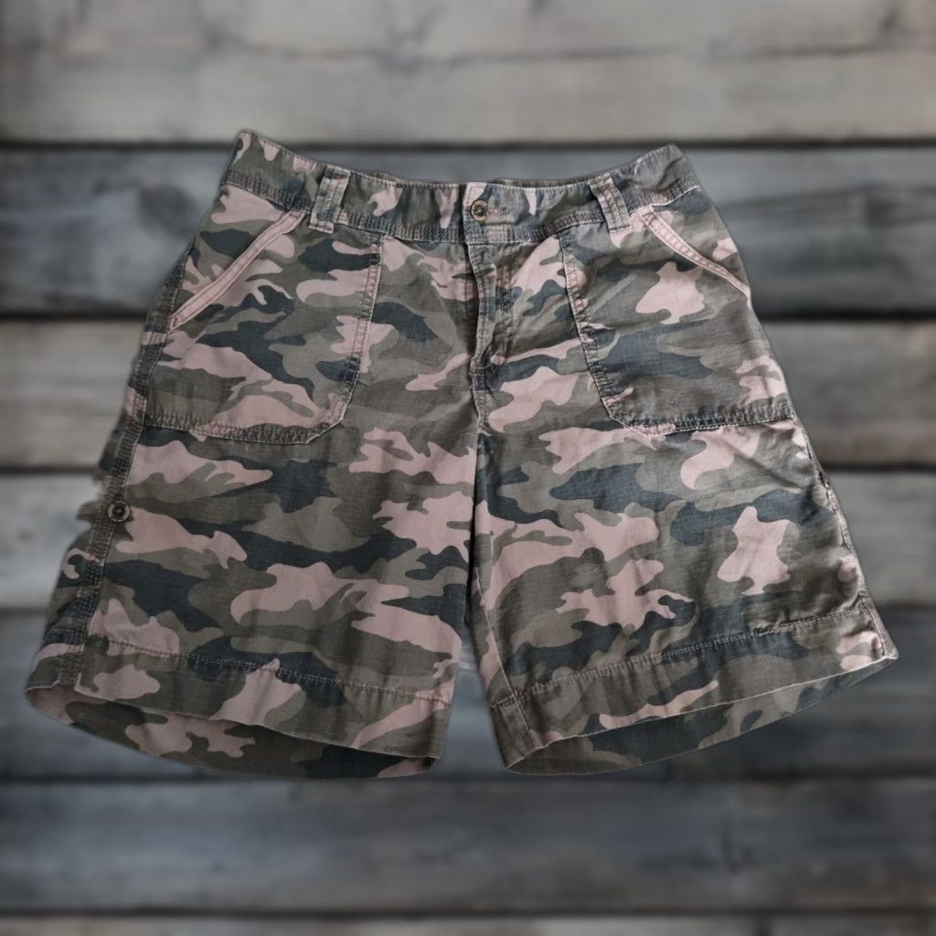 Carhartt VINTAGE Carhartt Womens Shorts Size 10 Camo Green Ripstop Casual Outdoor Hiking Walking Size 32" / US 10 / IT 46 - 1 Thumbnail