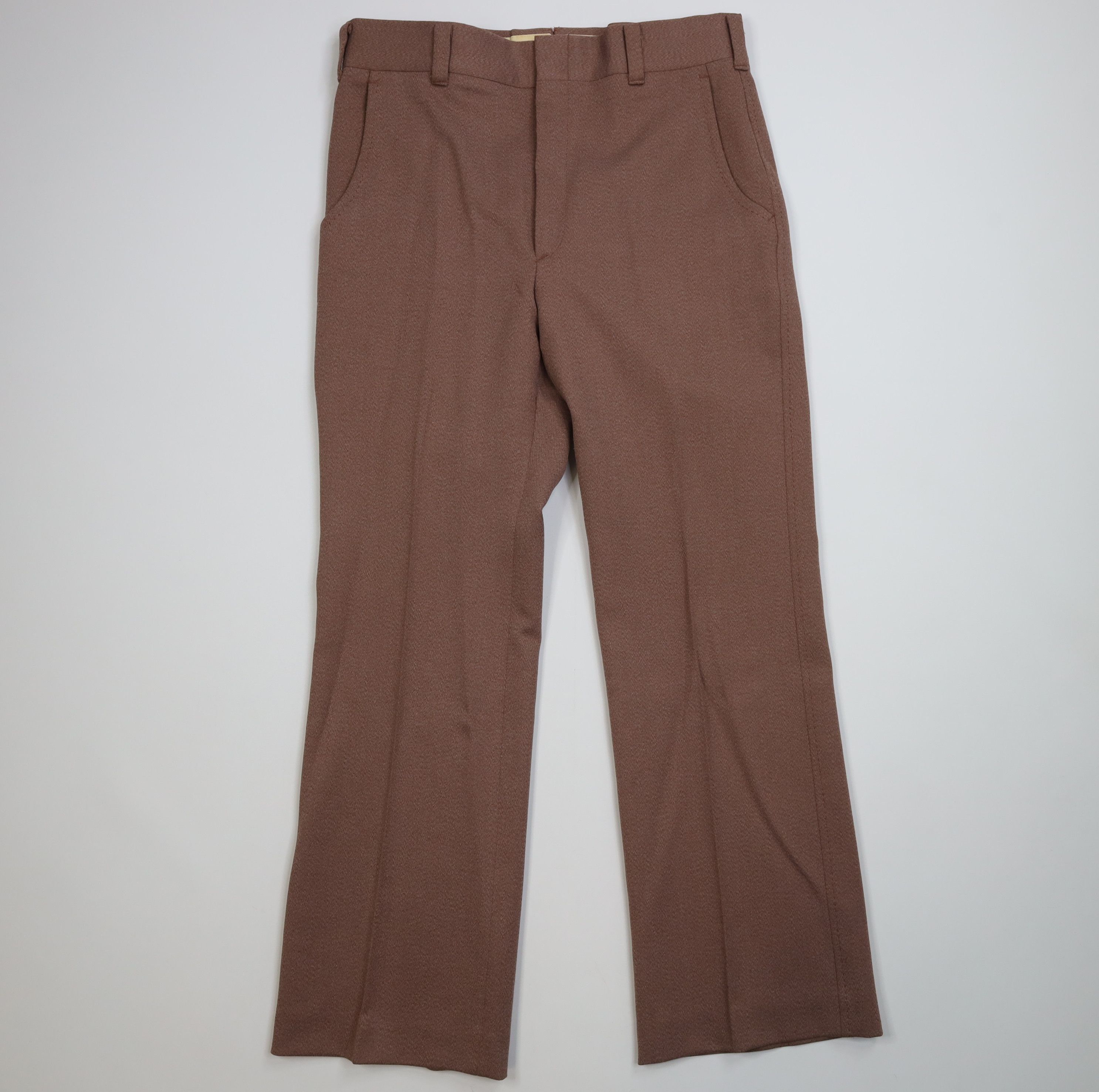 Vintage Vintage 70s Streetwear Wide Leg Chino Pants Light Brown USA Size US 34 / EU 50 - 1 Thumbnail