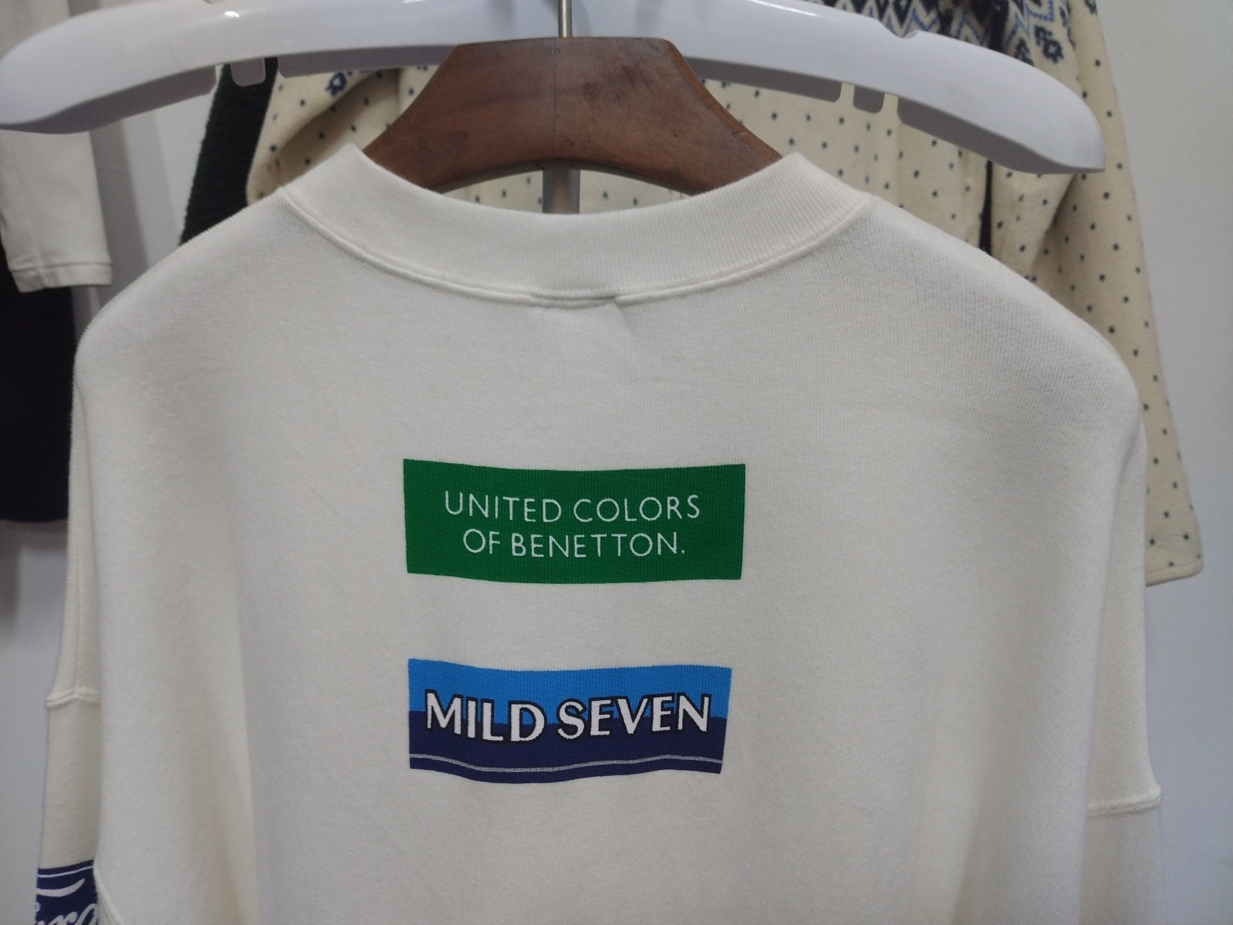 Benetton × Vintage VTG BENETTON F1 RACING TEAM FORD ELF BIG LOGO SWEATSHIRT Size US L / EU 52-54 / 3 - 9 Thumbnail