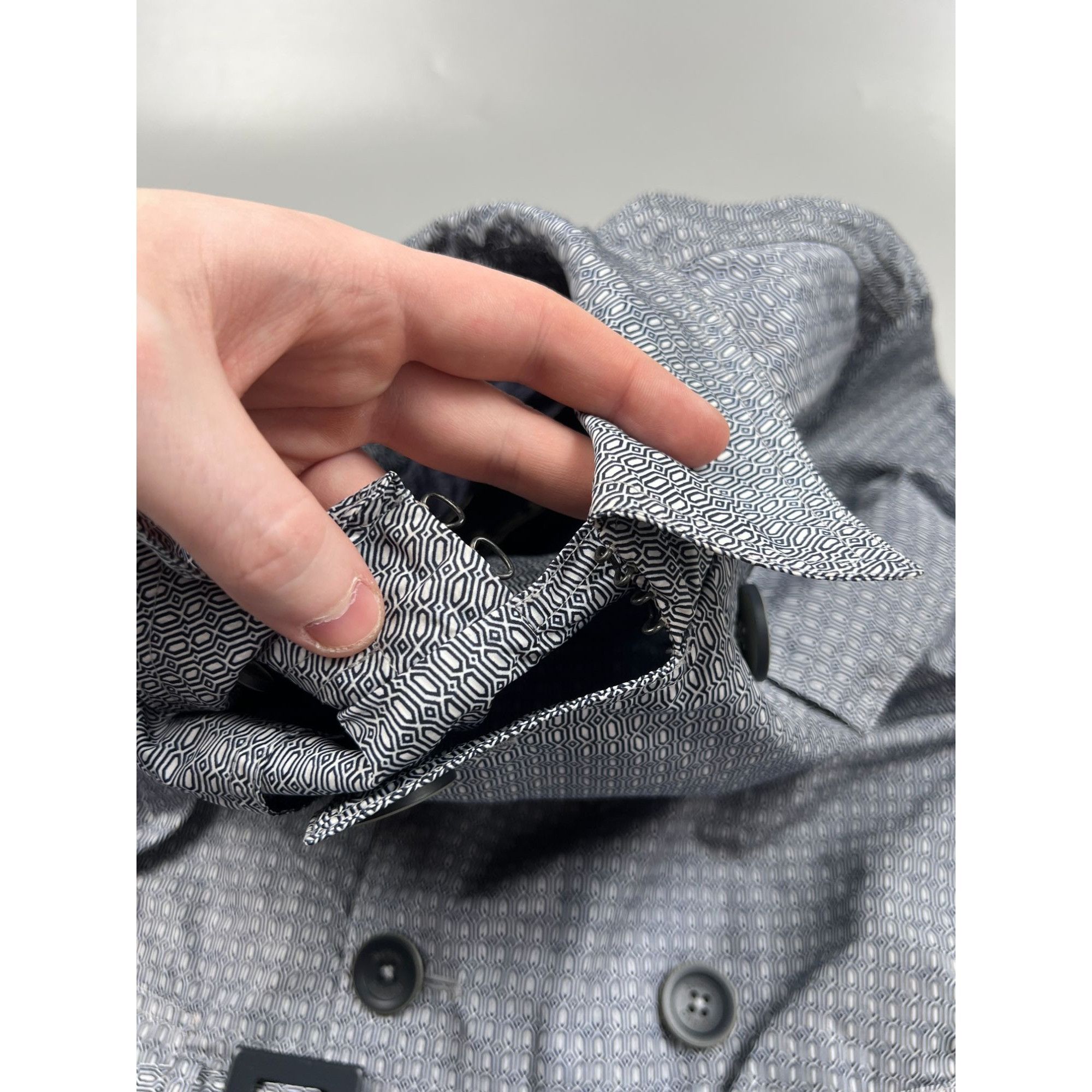 Herno Herno Patterned Nylon Trench Coat (Y0720) Size US S / EU 44-46 / 1 - 7 Thumbnail