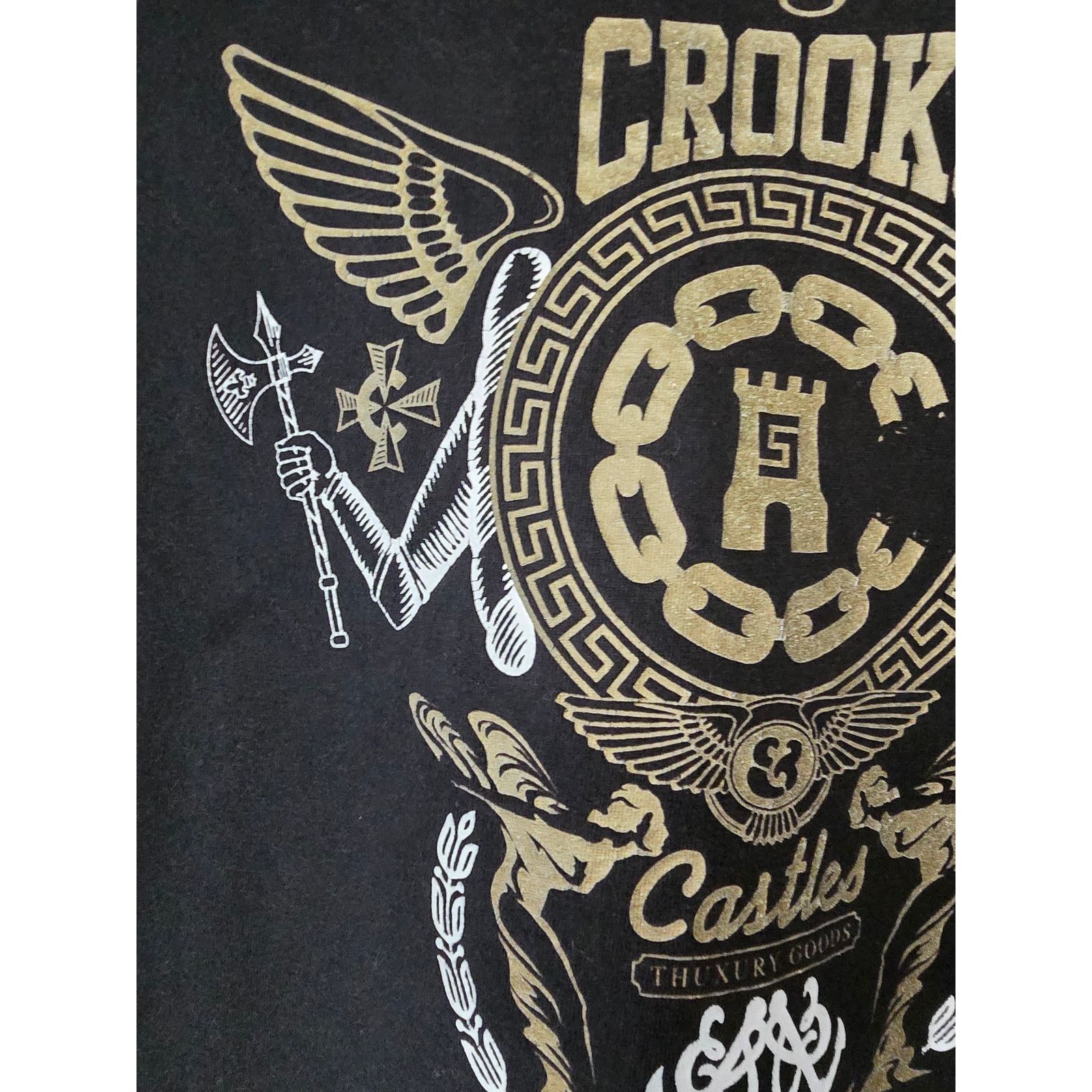 Other Crooks & Castle Shirt Mens L Urban Streetwear Black Y2K Tee Size US L / EU 52-54 / 3 - 3 Thumbnail