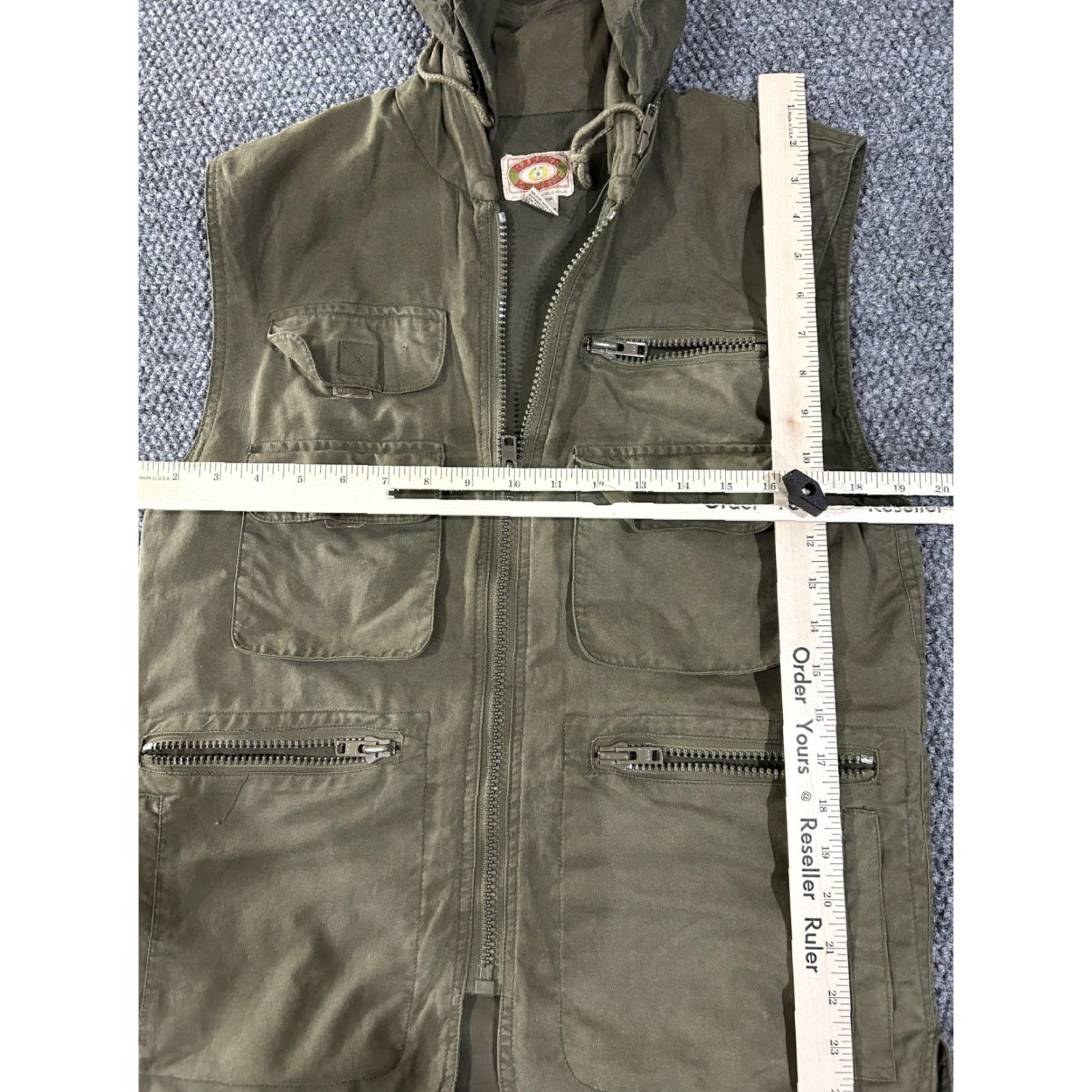 Banana Republic VINTAGE Banana Republic Vest Mens XS Green Hooded Utility Field Safari Hong Kong Size US XS / EU 42 / 0 - 6 Thumbnail