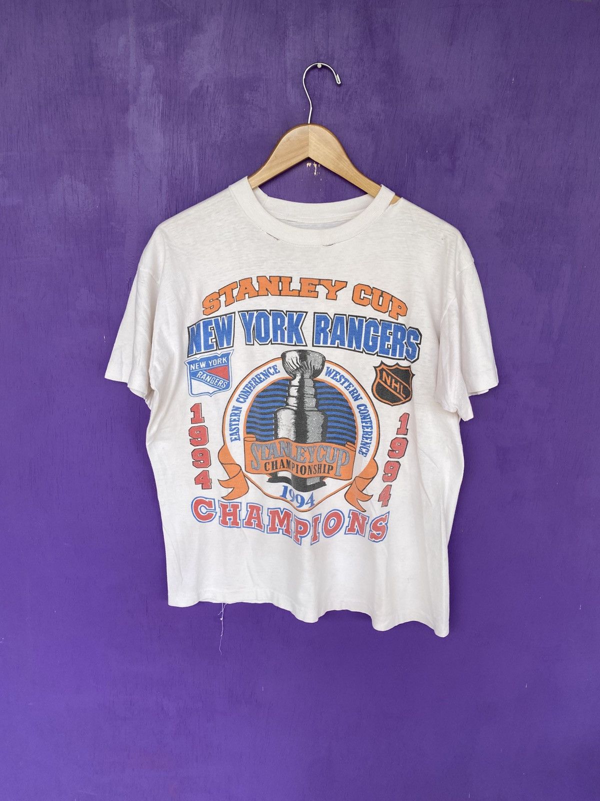 Other Vintage 1994 New York rangers stanley cup champs t-shirt Size US L / EU 52-54 / 3 - 1 Thumbnail