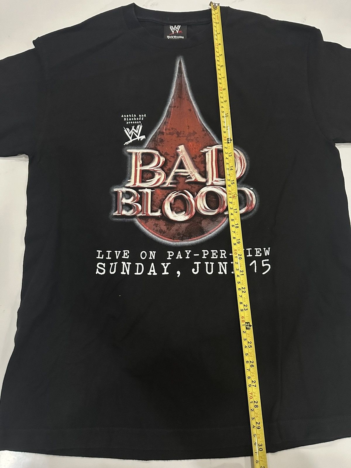 Vintage 2003 Vintage WWE Bad Blood Promo T-shirt Size US L / EU 52-54 / 3 - 5 Thumbnail