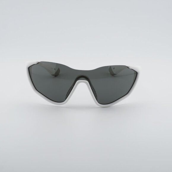 Gucci Gucci GG2018S 005 Sunglasses Matte Solid White Shield Frame Size ONE SIZE - 2 Thumbnail