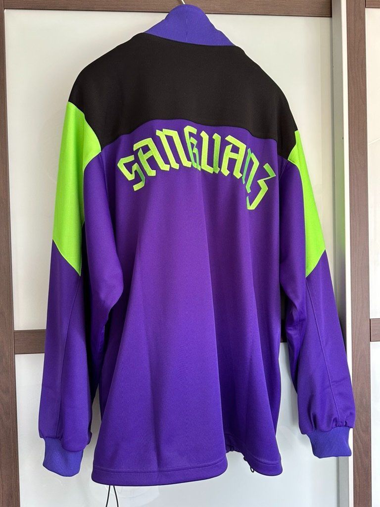 Sankuanz Ss19 Logo Track Jacket Purple Neon Green, Men's — image 2 of 6
