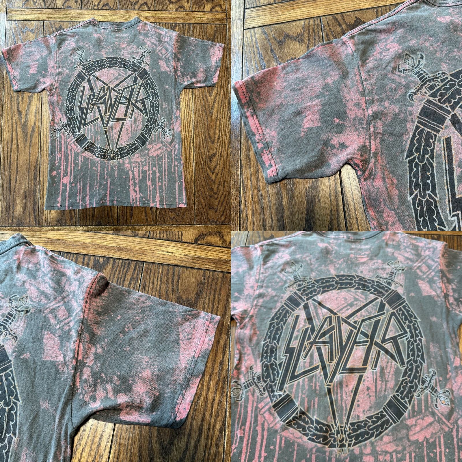 Doublet VINTAGE Slayer T Shirt Size Medium Double Sided Blood Bath Skull Helmet Black Red VTG Size US M / EU 48-50 / 2 - 8 Thumbnail