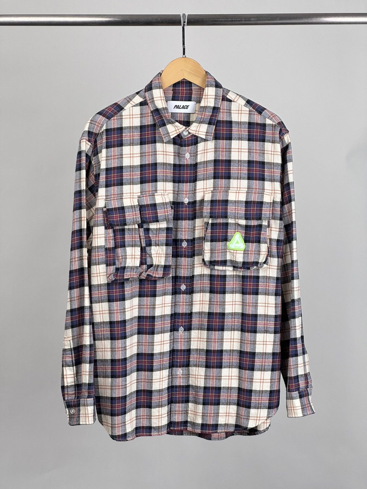Palace Palace Neighborhood Shirt Grey Ombre Plaid | Grailed