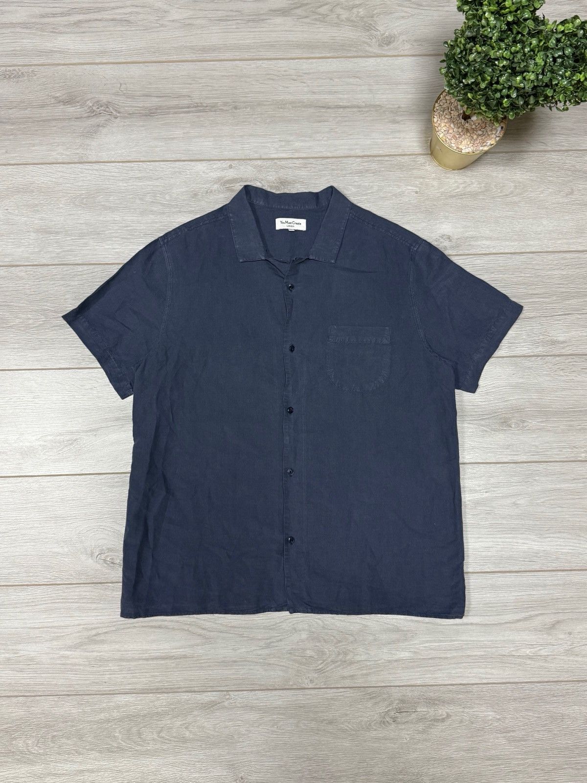 YMC YMC You Must Create vintage linen shirt buttons up Size US XL / EU 56 / 4 - 2 Thumbnail