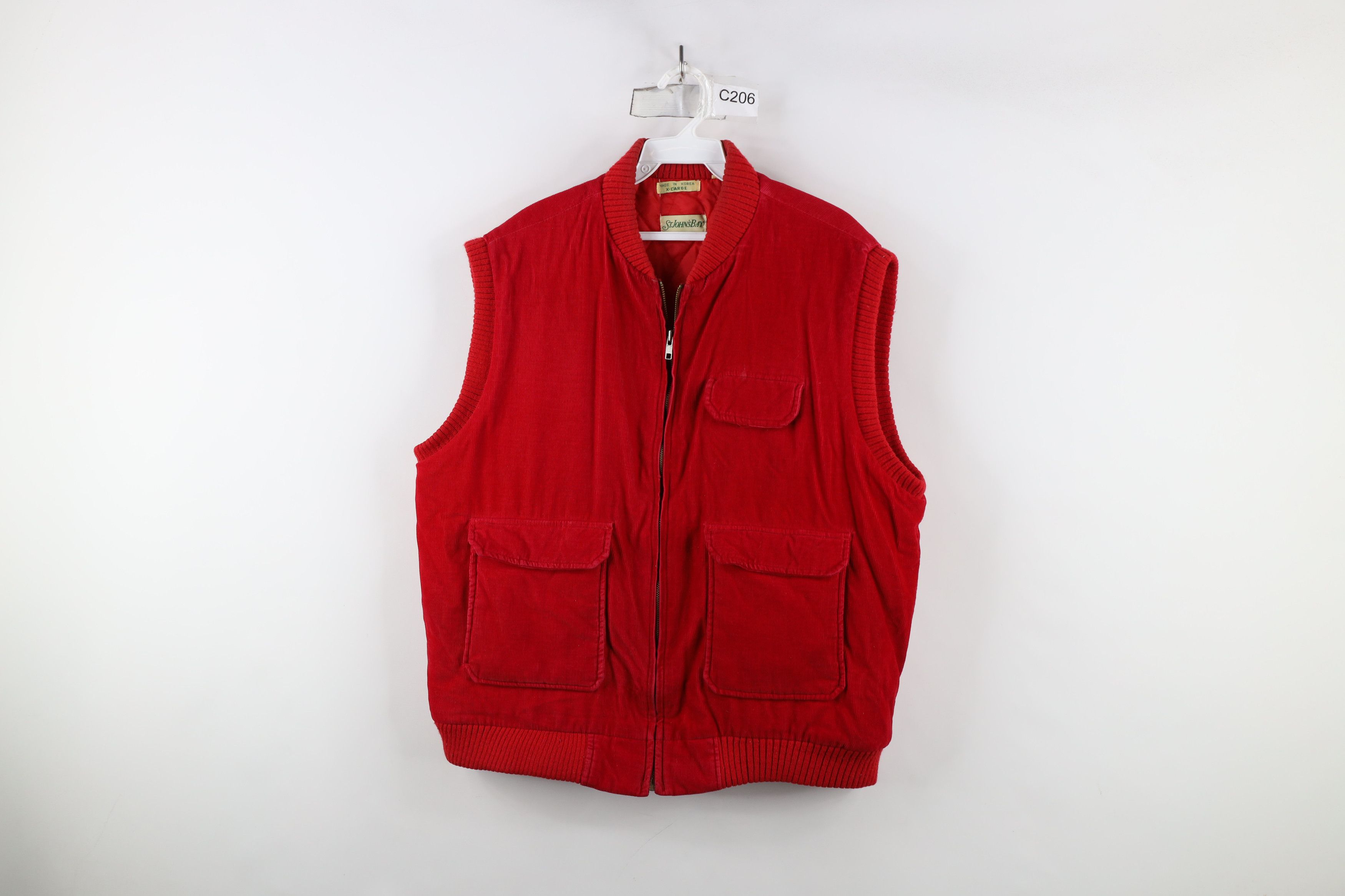 Vintage Vintage 70s 80s Streetwear Quilted Puffer Vest Jacket Red Size US XL / EU 56 / 4 - 1 Thumbnail