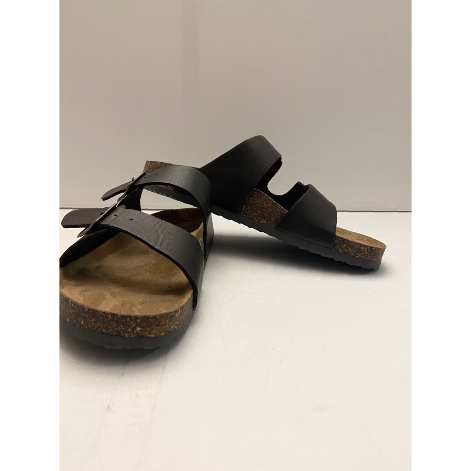 George George Men’s 12 Brown Leather Double Buckle Size ONE SIZE - 2 Thumbnail