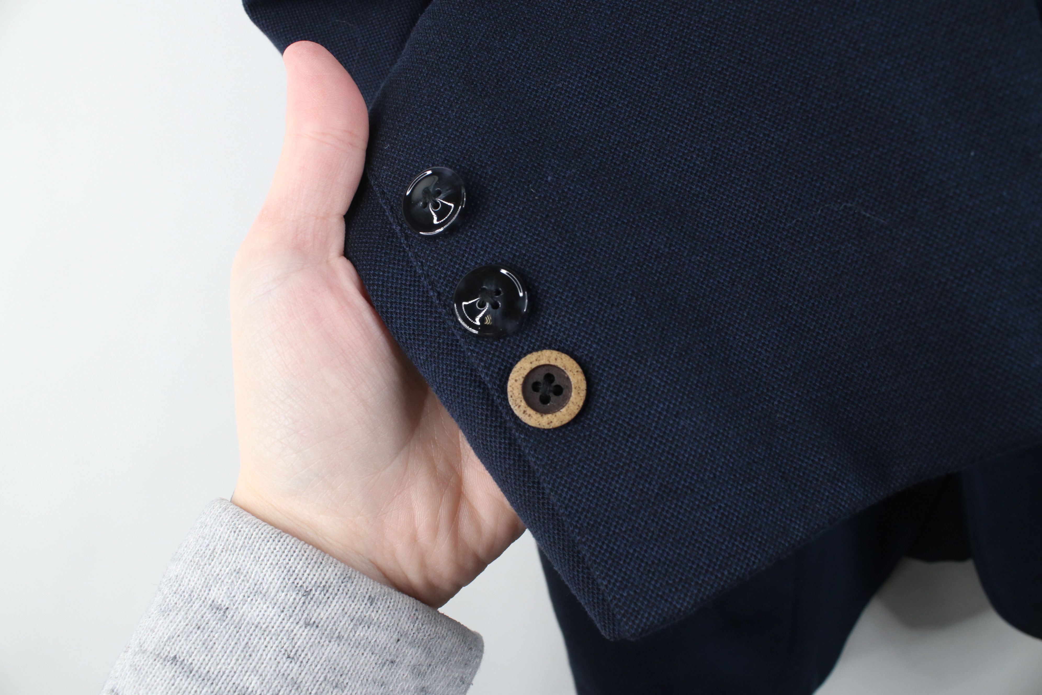 Stone Rose Stone Rose Knit 2 Button Suit Coat Blazer Jacket Navy Blue Size US XXL / EU 58 / 5 - 6 Thumbnail