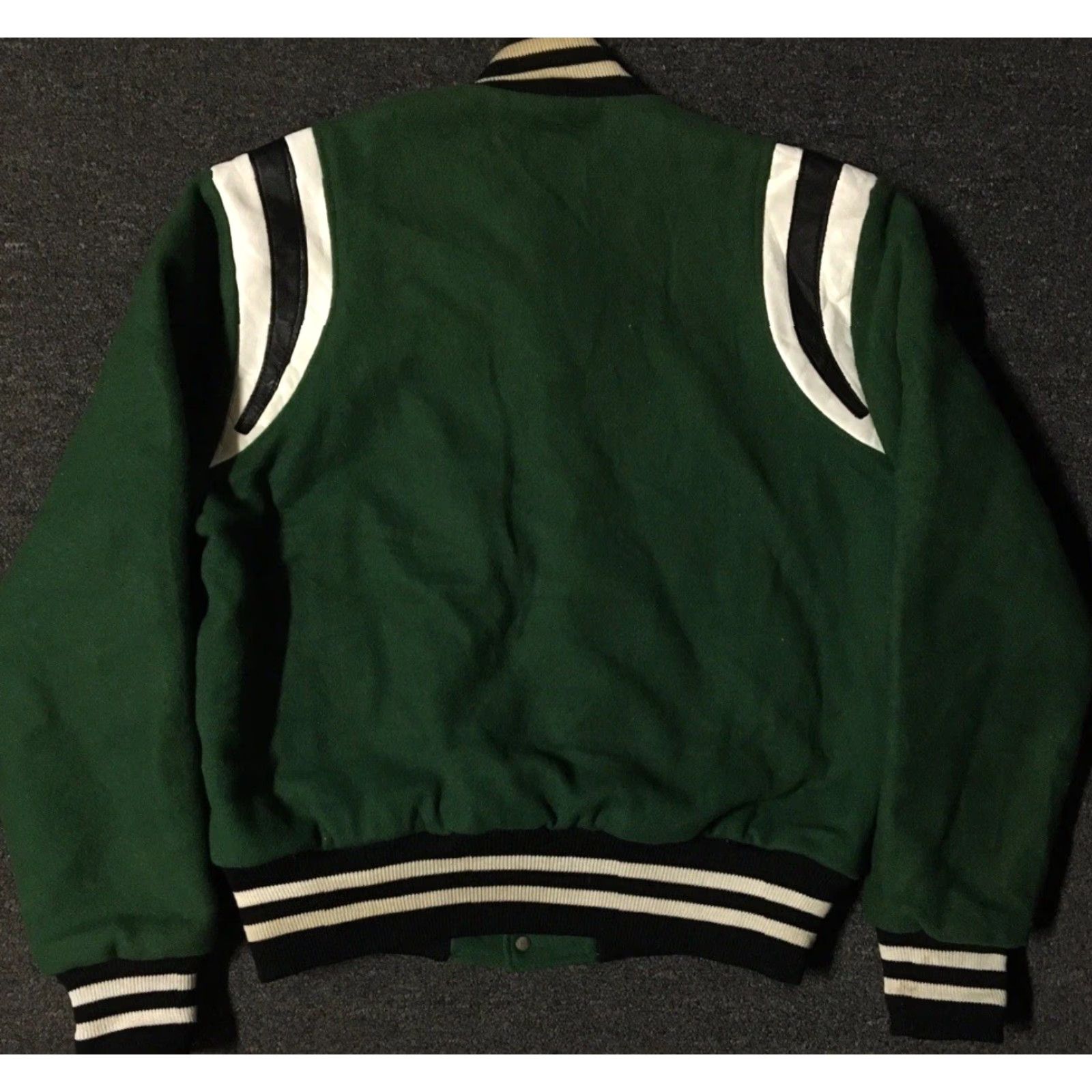 Vintage Vtg 80s Faded Varsity Letterman Jacket M USA School Football Track PE Grunge 90s Size US M / EU 48-50 / 2 - 2 Thumbnail