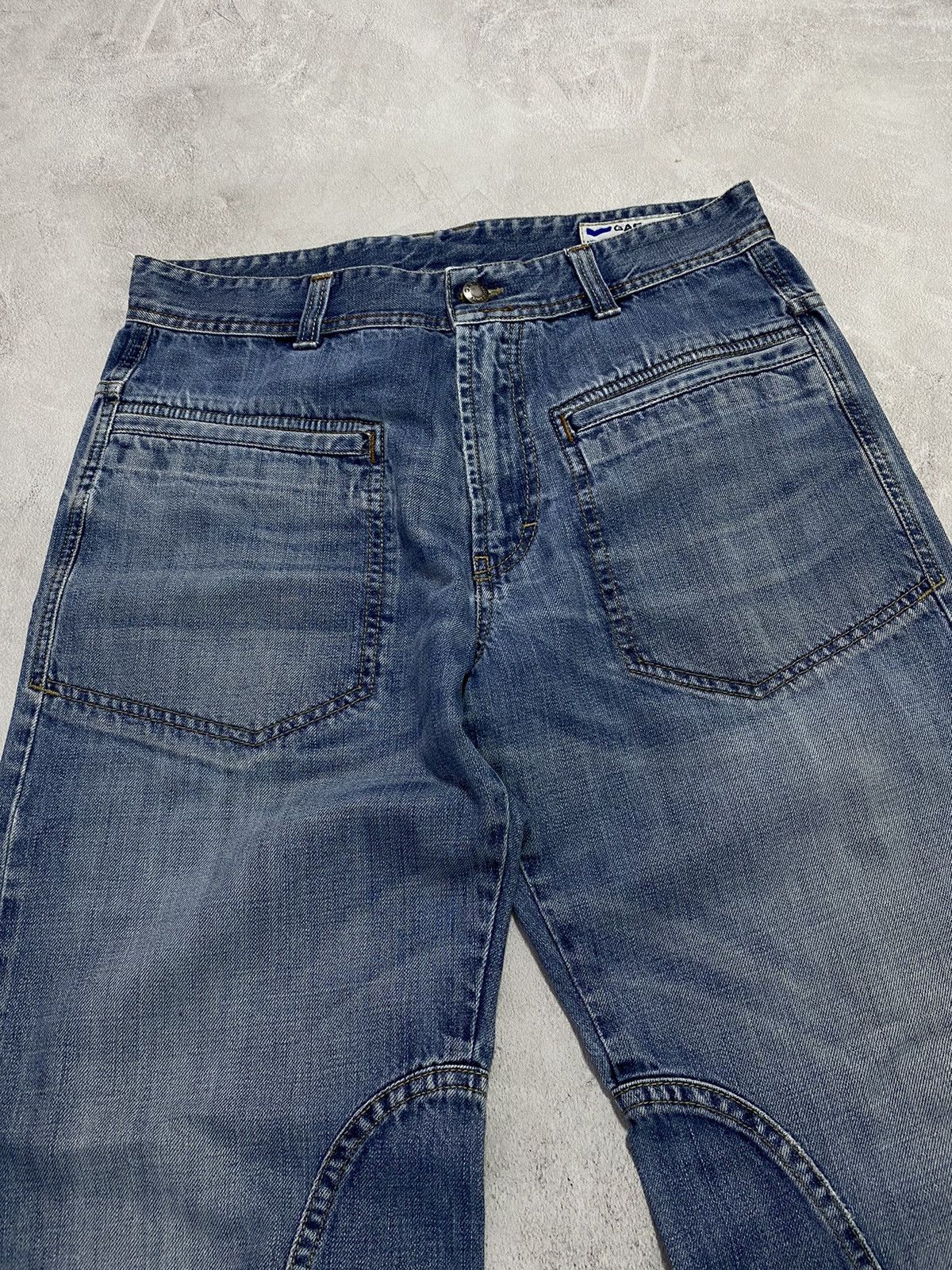 GAS × Japanese Brand × Vintage 👖Vintage 90s Gas Jeans Distressed Denim Multi-pocket Size US 32 / EU 48 - 3 Thumbnail