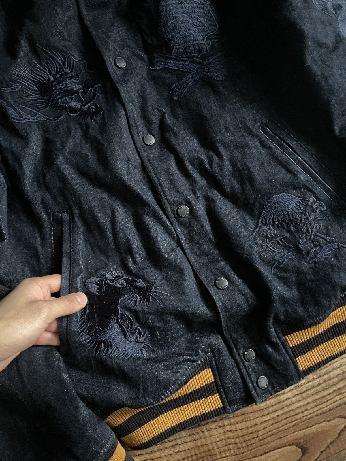 Superdry × Vintage Superdry Streetwear Varsity Jacket Bomber Size L Size US L / EU 52-54 / 3 - 3 Thumbnail