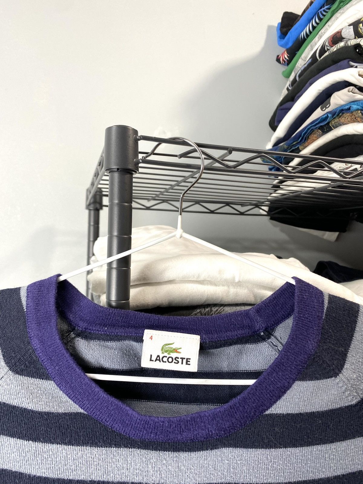 Lacoste Vintage Lacoste Striped Sweater Rugby Style Size US M / EU 48-50 / 2 - 4 Thumbnail